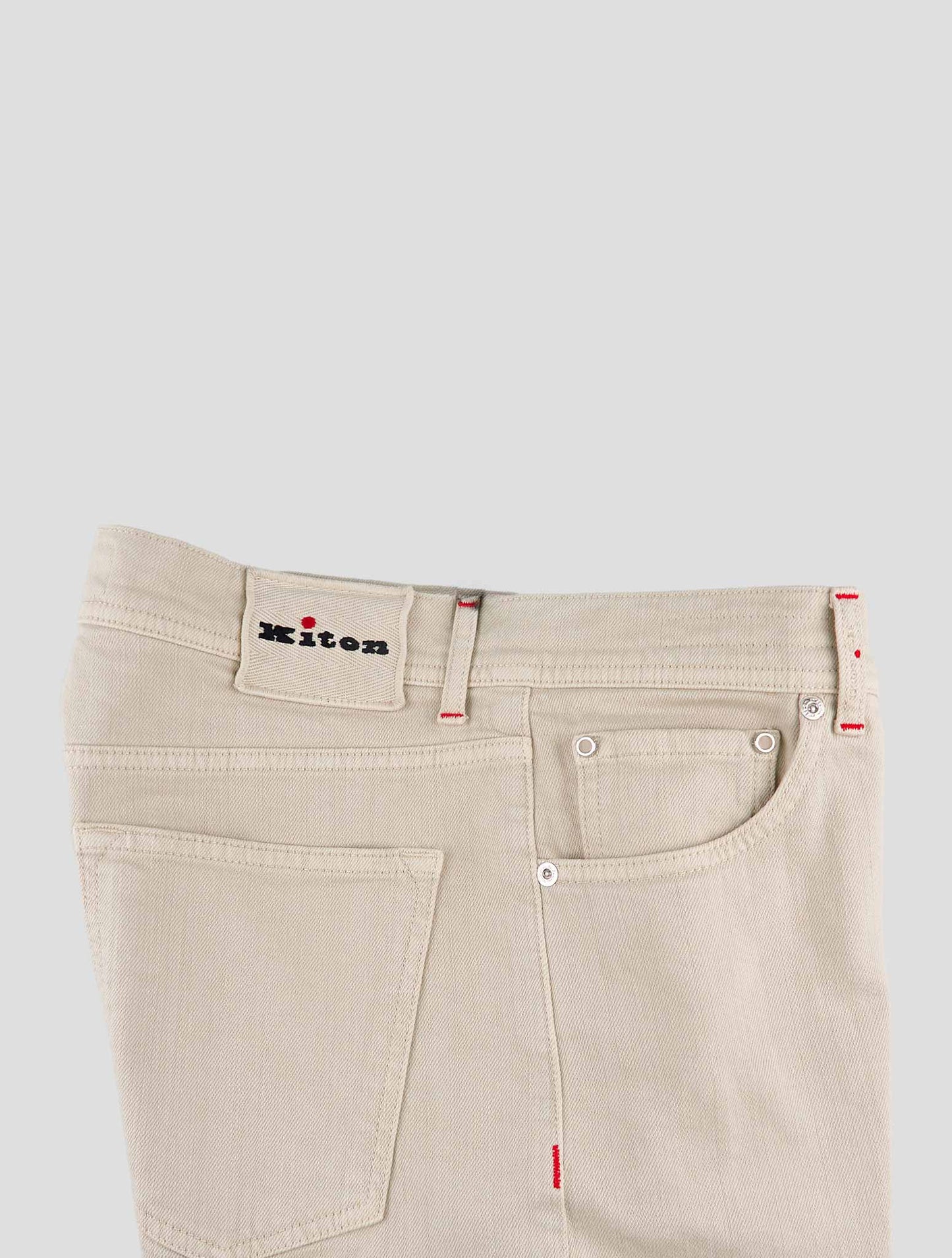 Kiton Beige Cotton Ea Jeans