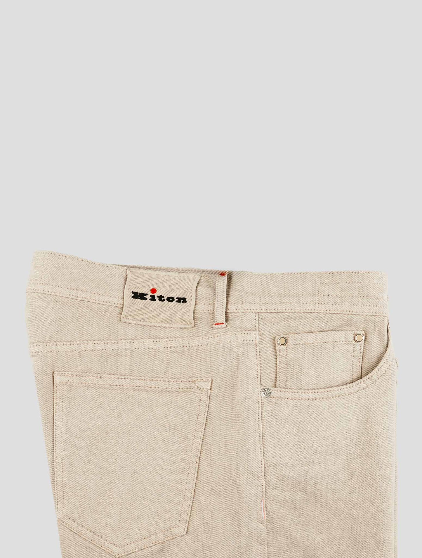 Kiton Beige Cotton Ea Jeans