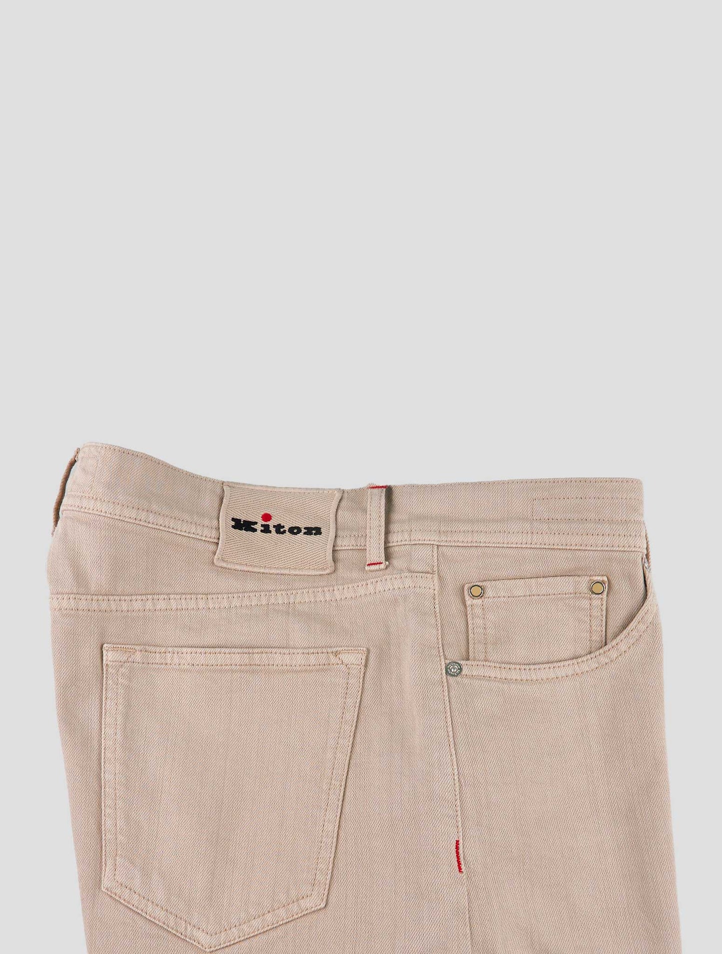 Kiton Beige Cotton Ea Jeans