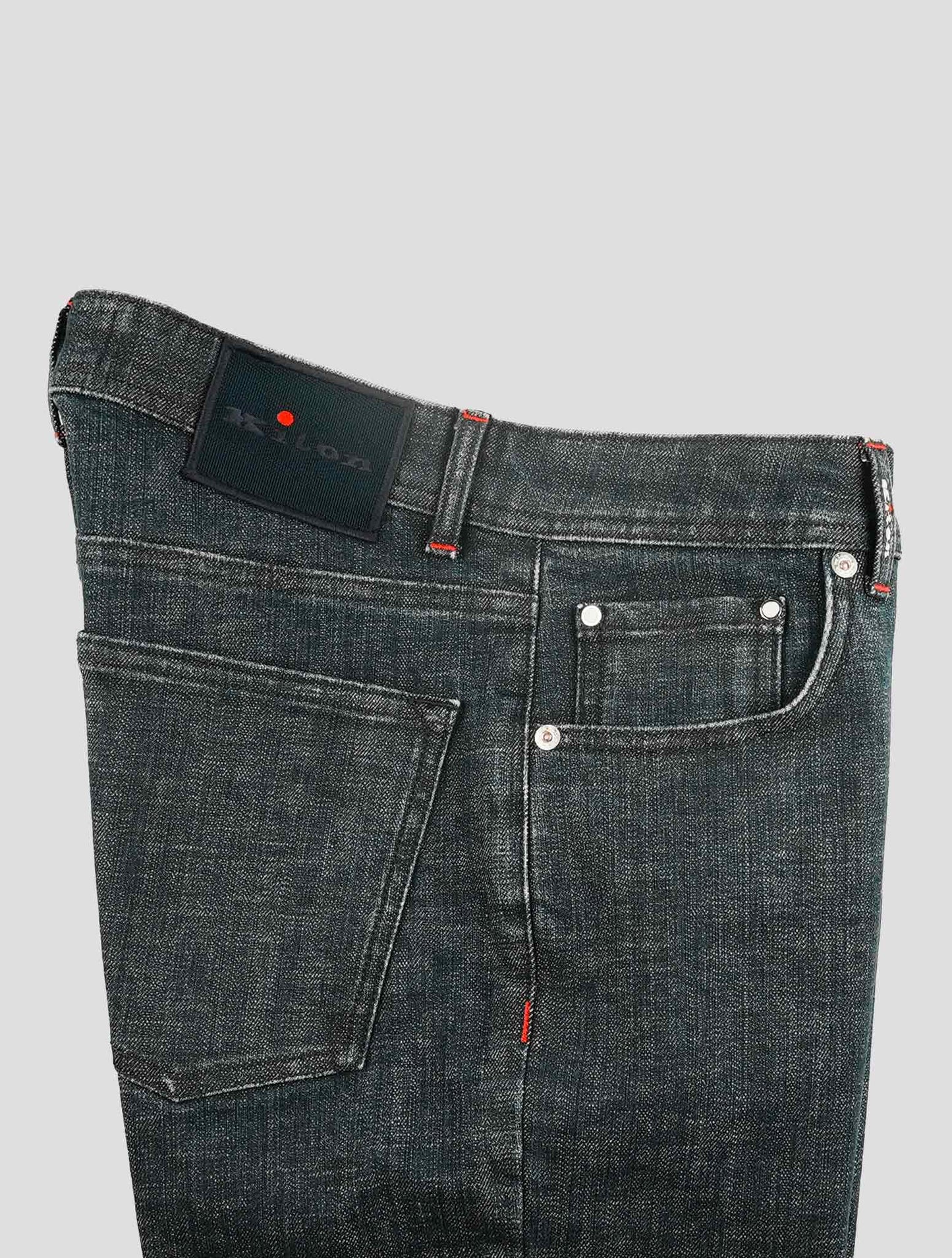 Kiton Dark Blue Cotton Ea Jeans