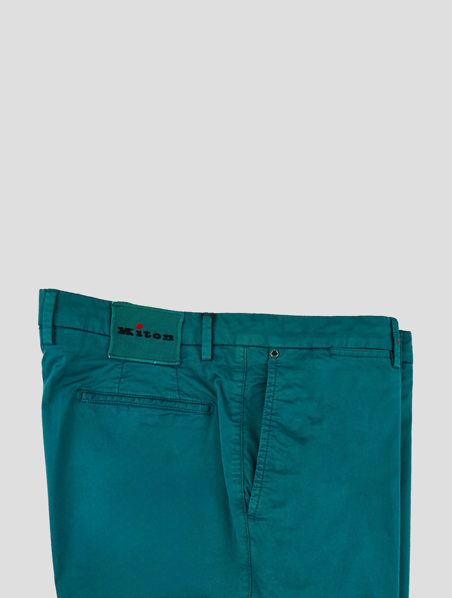 Kiton Green Cotton Ea Pants