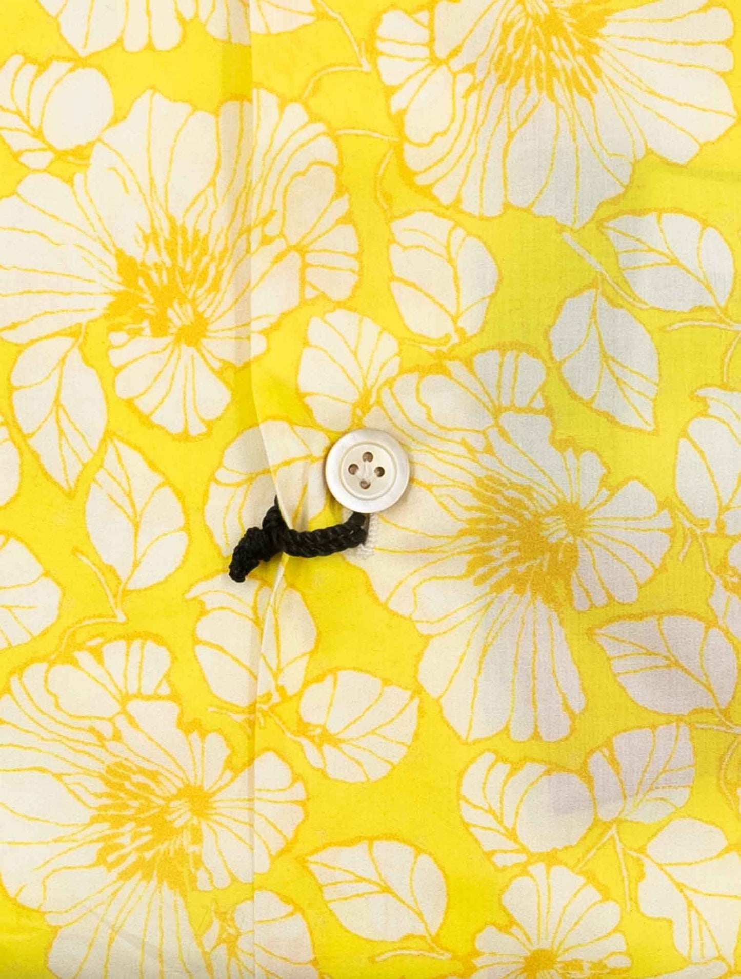 Kiton Yellow White Cotton Shirt