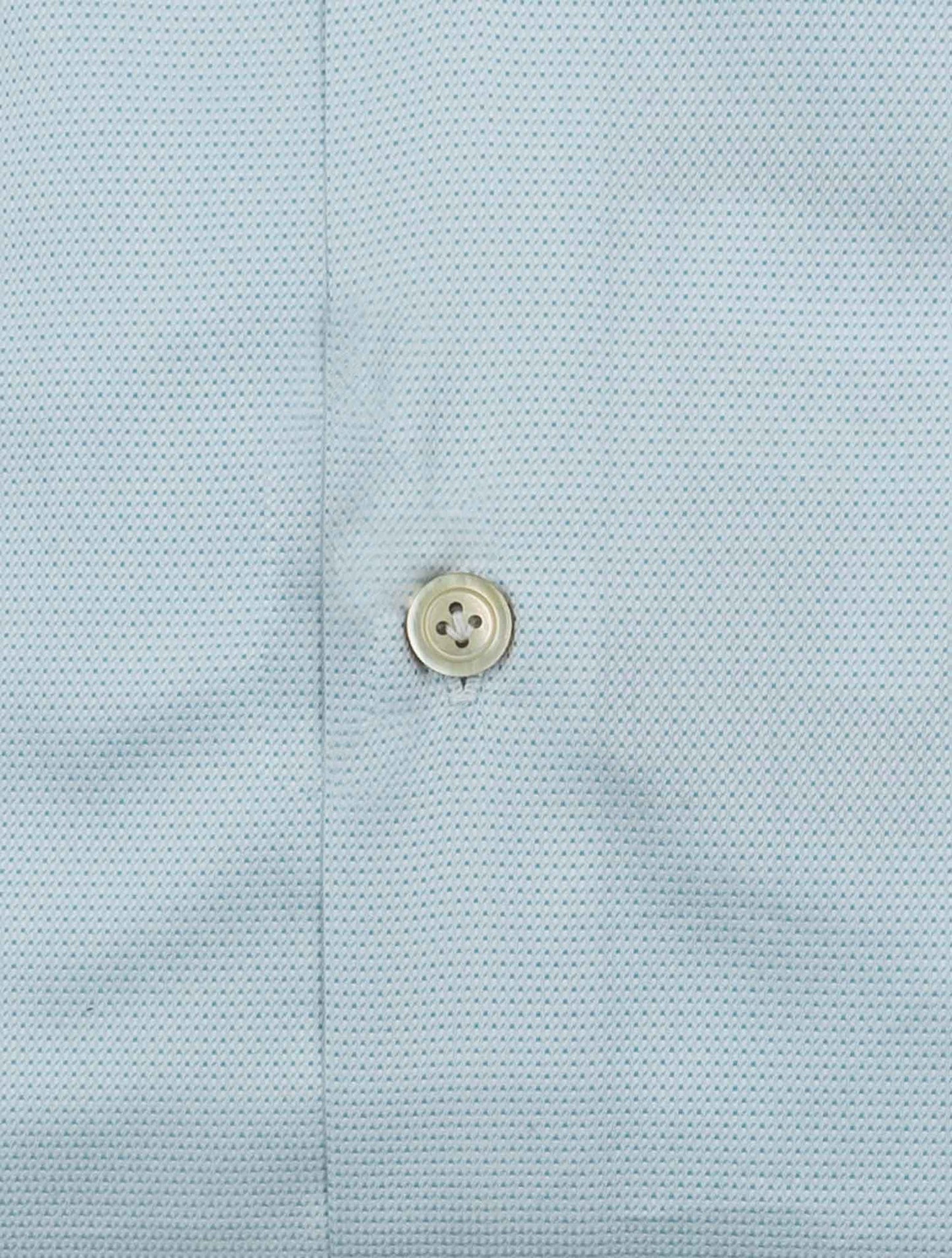 Kiton Blue White Cotton Shirt