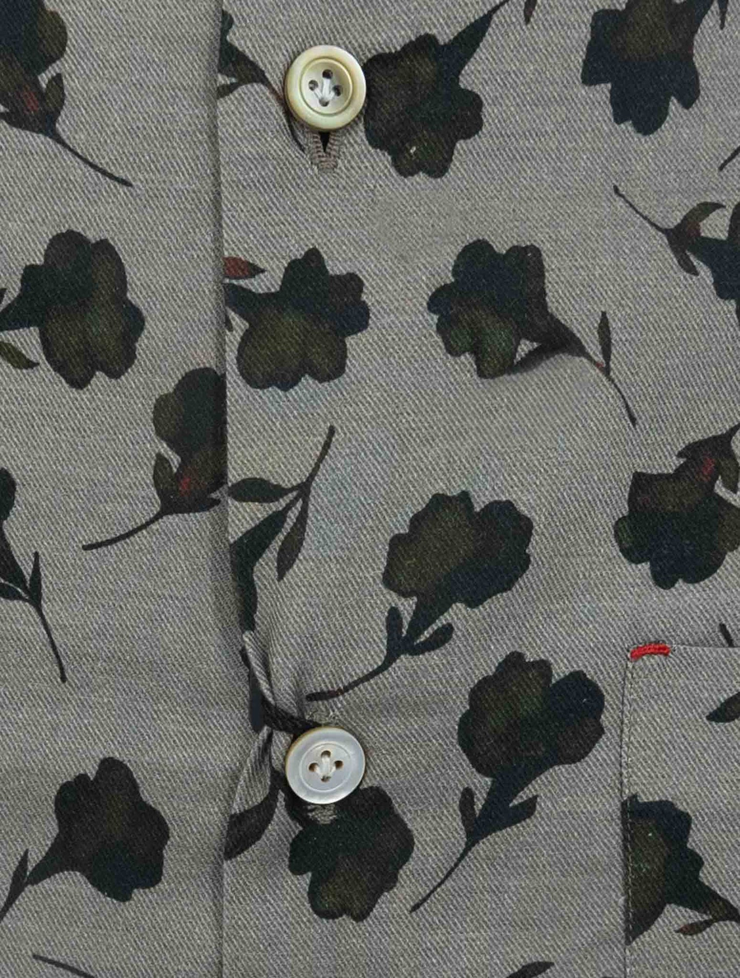 Kiton Gray Cotton Shirt Nerano