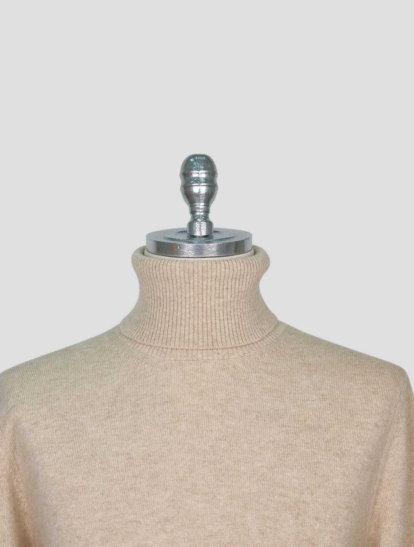 Kiton Beige Cashmere Sweater Turtleneck