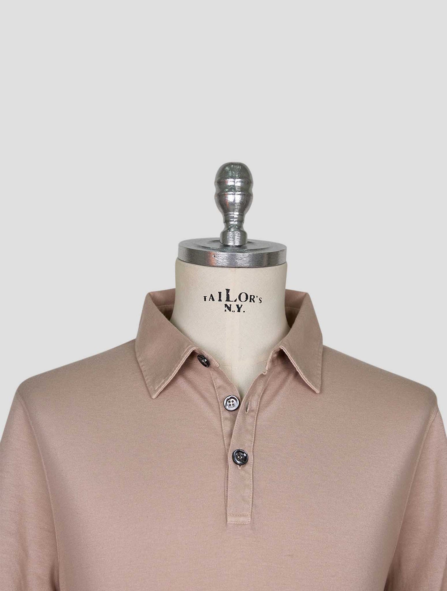 Kiton Brown Cotton Cashmere Polo