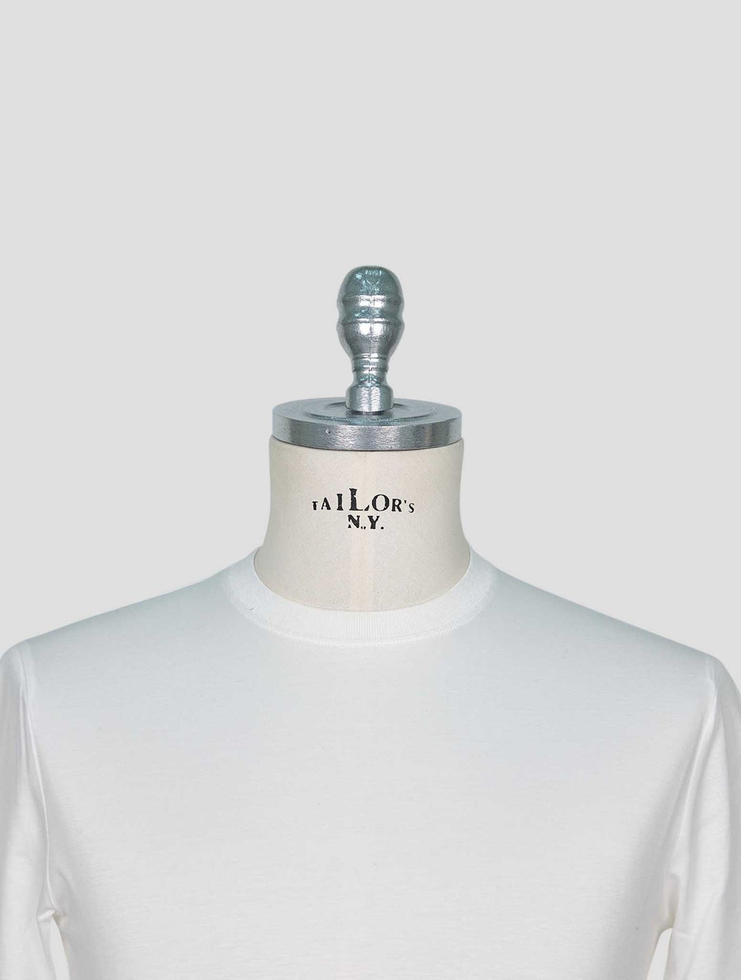Kiton White Cotton T-Shirt