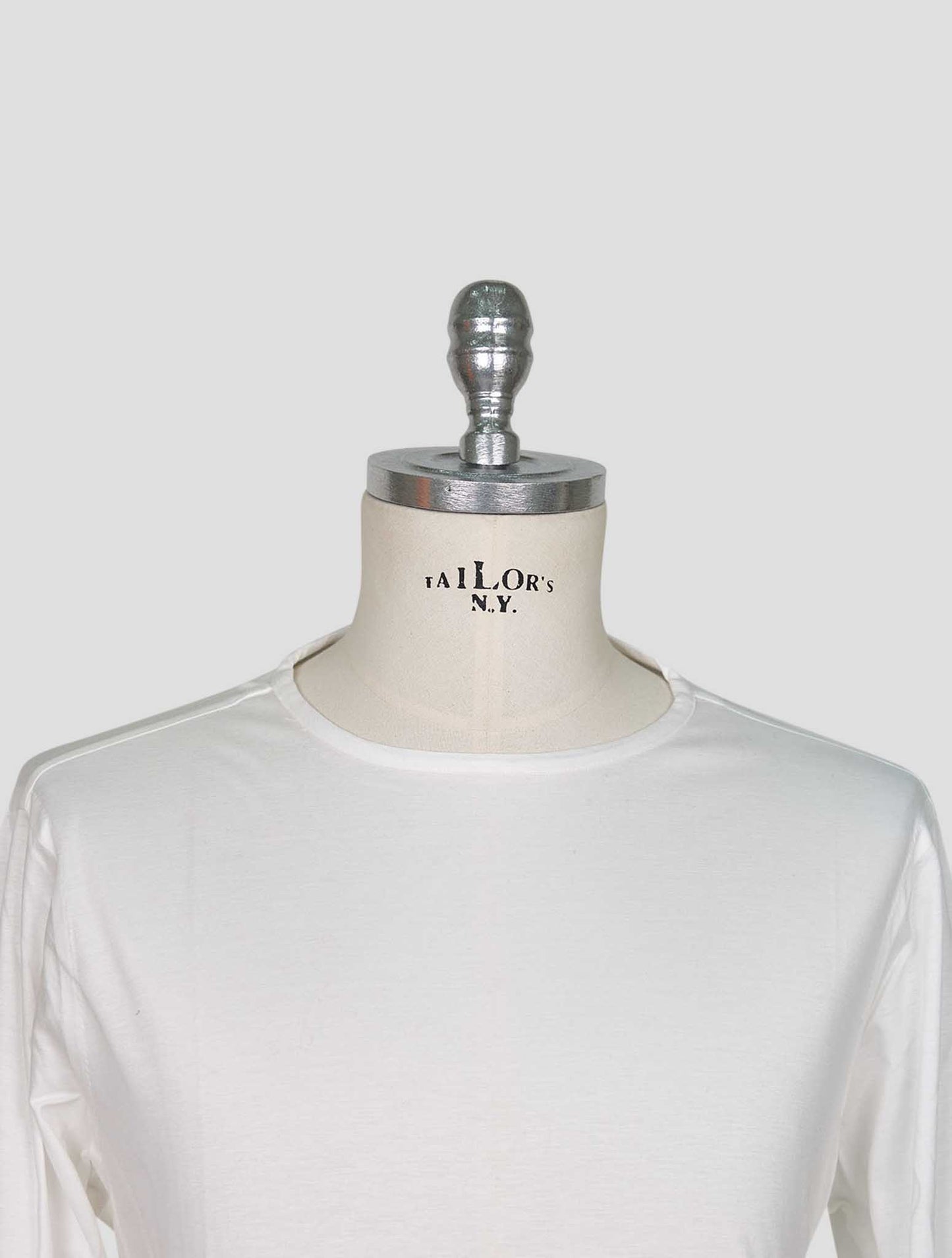 Kiton White Cotton Sweater Polo