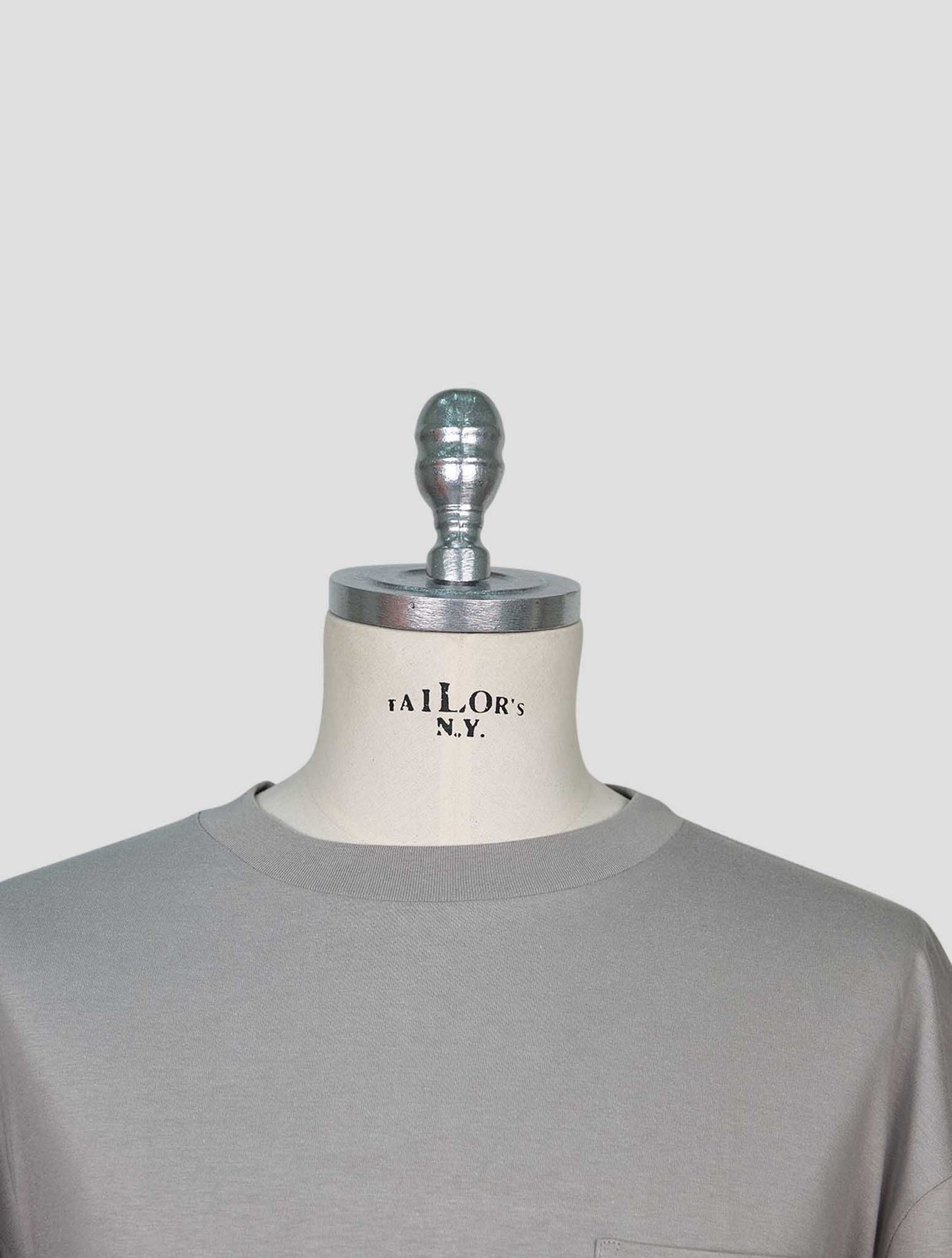 Kiton Gray Cotton T-Shirt