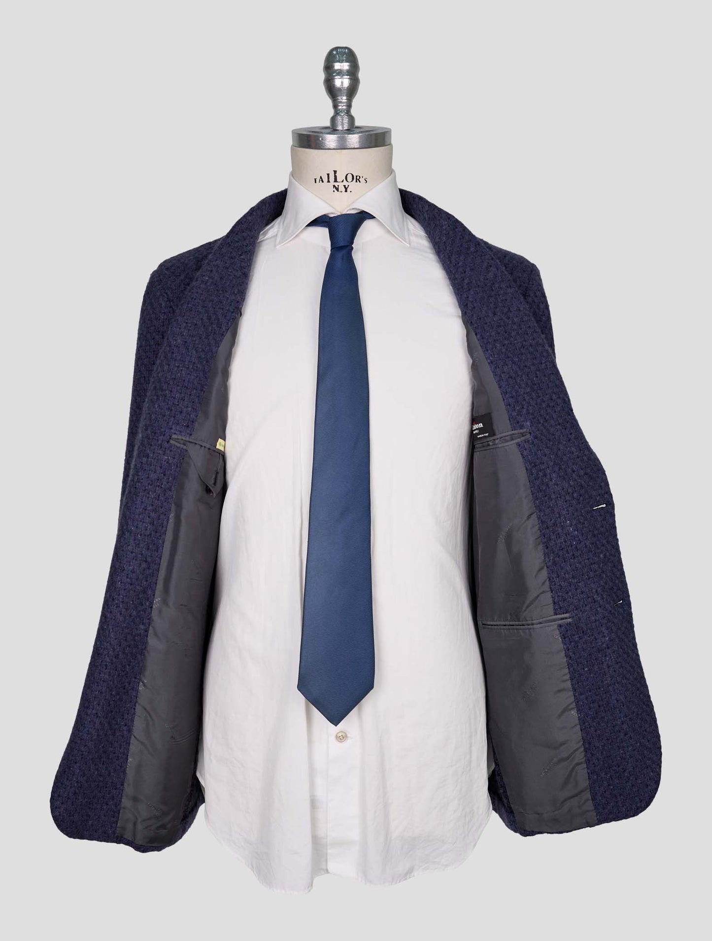 Kiton Blue Cashmere Blazer