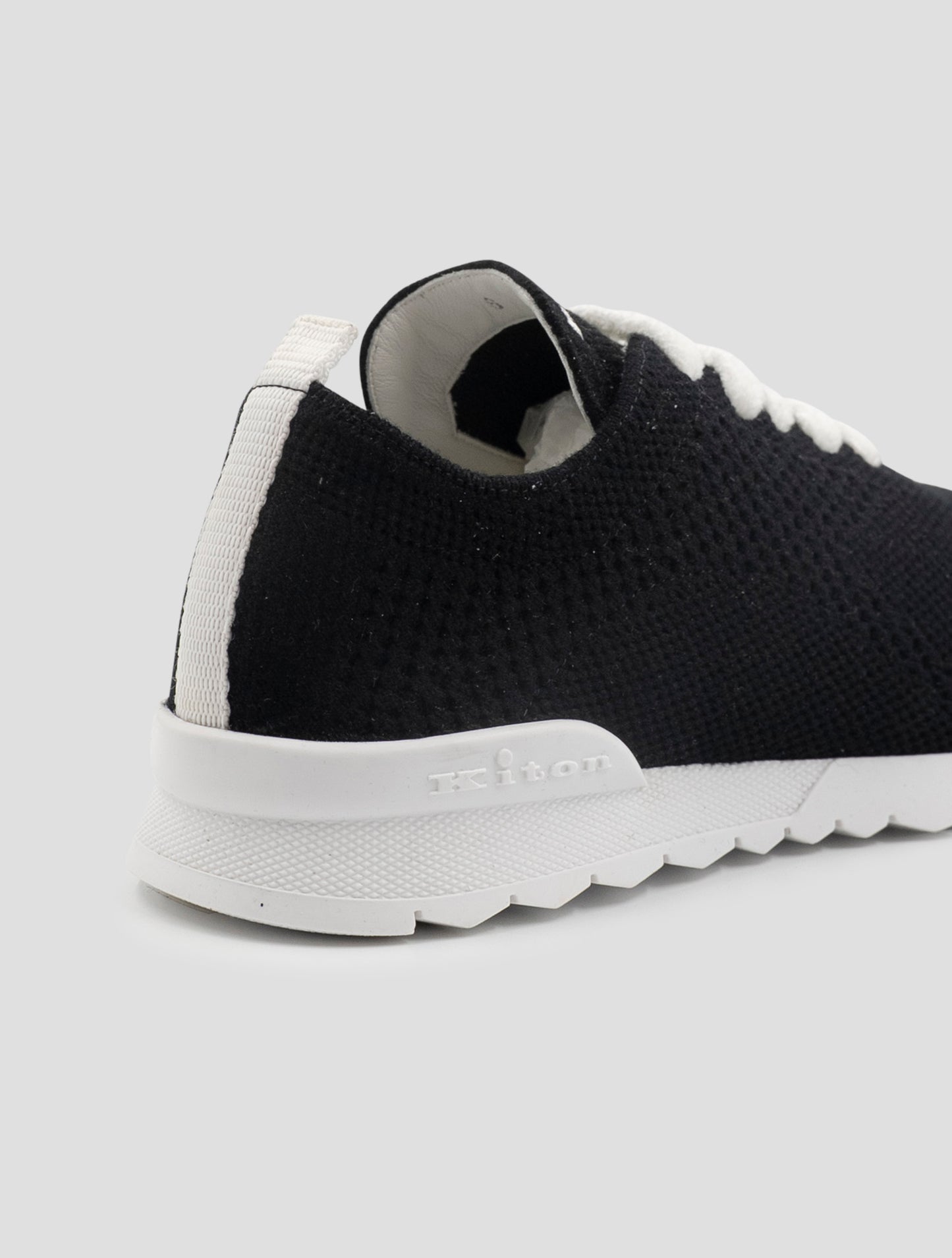 Kiton Black Cashmere Pl Sneakers Women