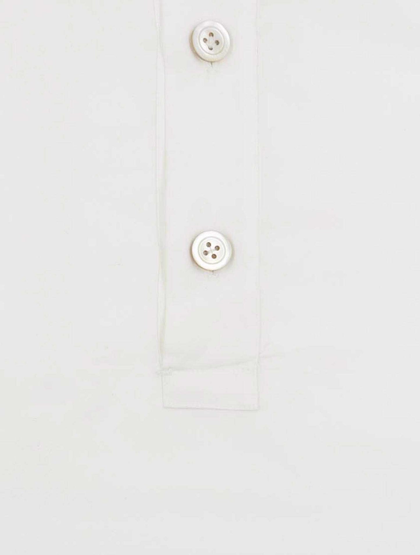 Kiton White Cotton Shirt Polo Positano