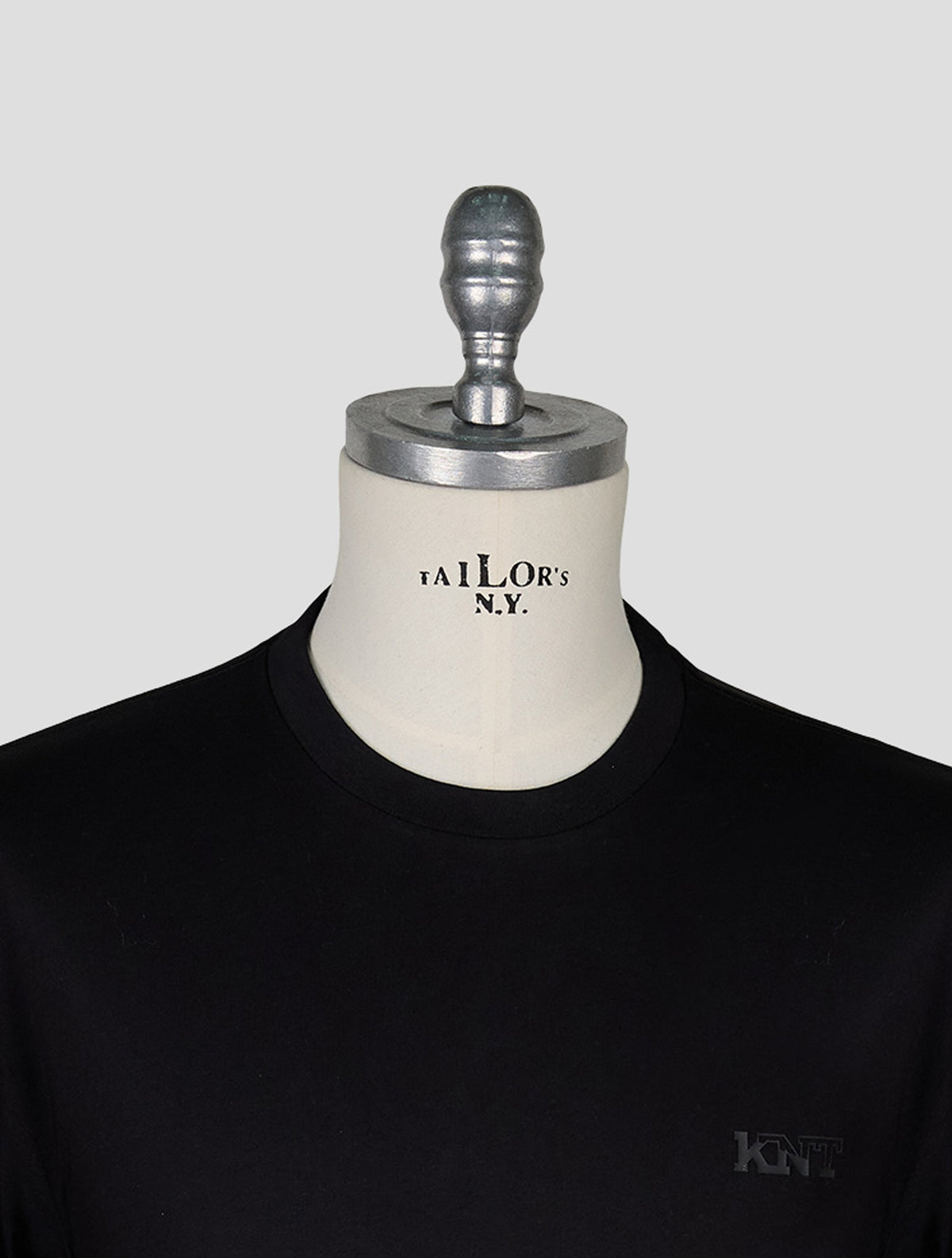 Kiton Knt Black Cotton T-Shirt