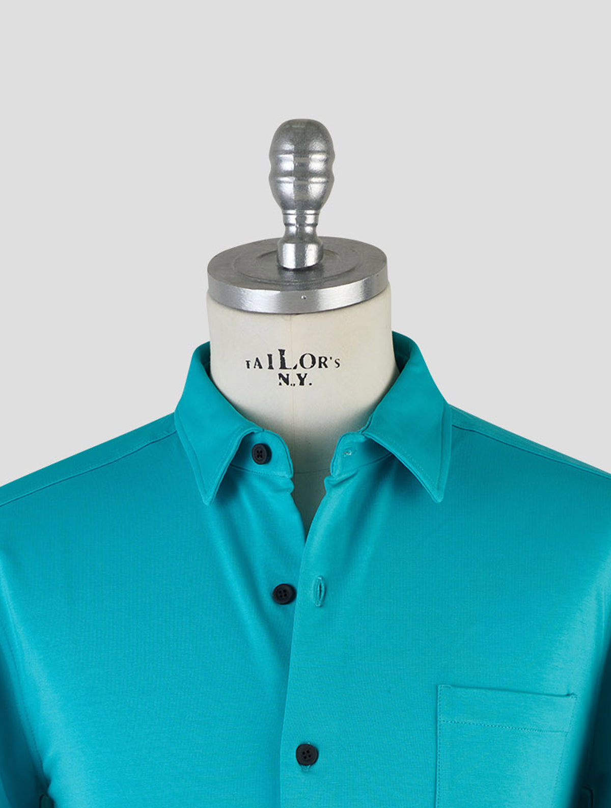 Kiton Knt Light Blue Cotton Ea Shirt