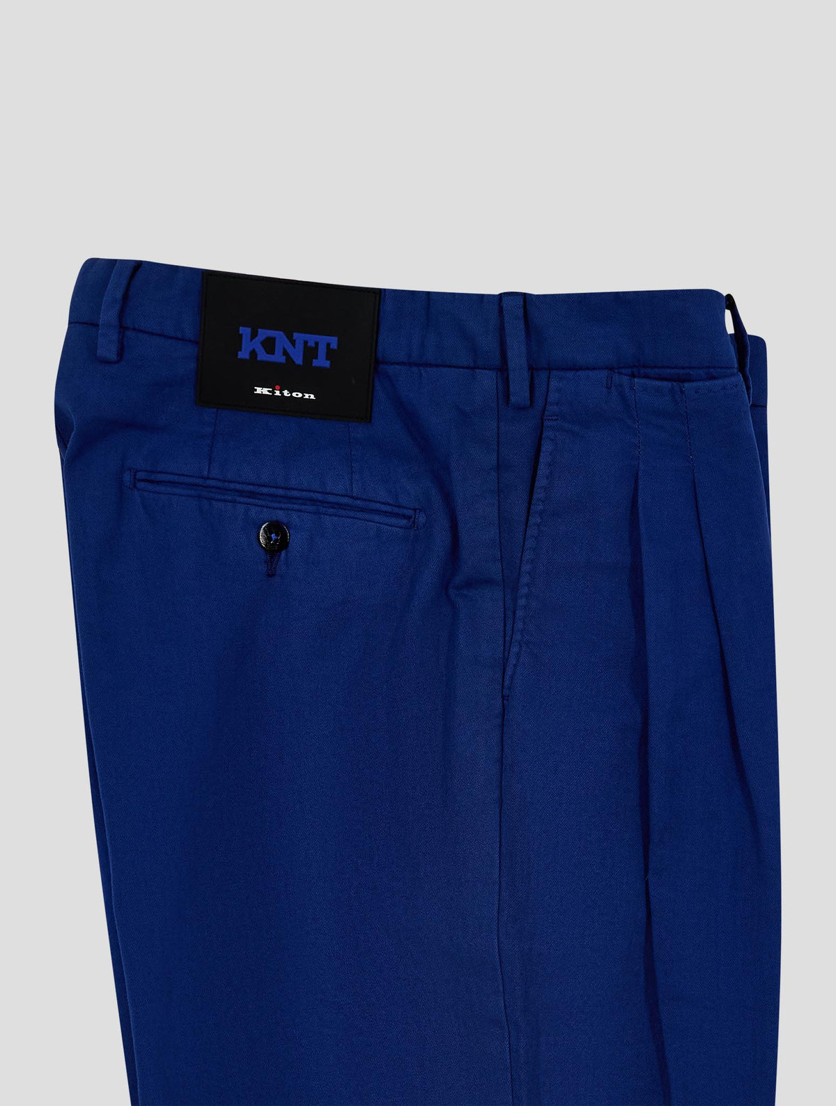 Kiton Knt Blue Wool Pants