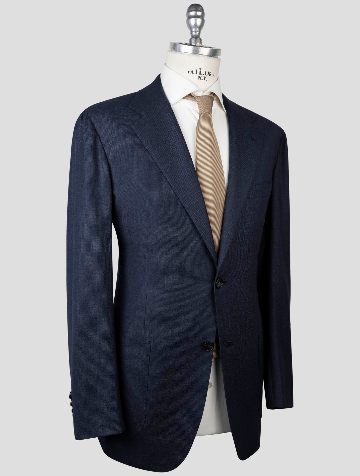 Kiton Blue Virgin Wool  Suit