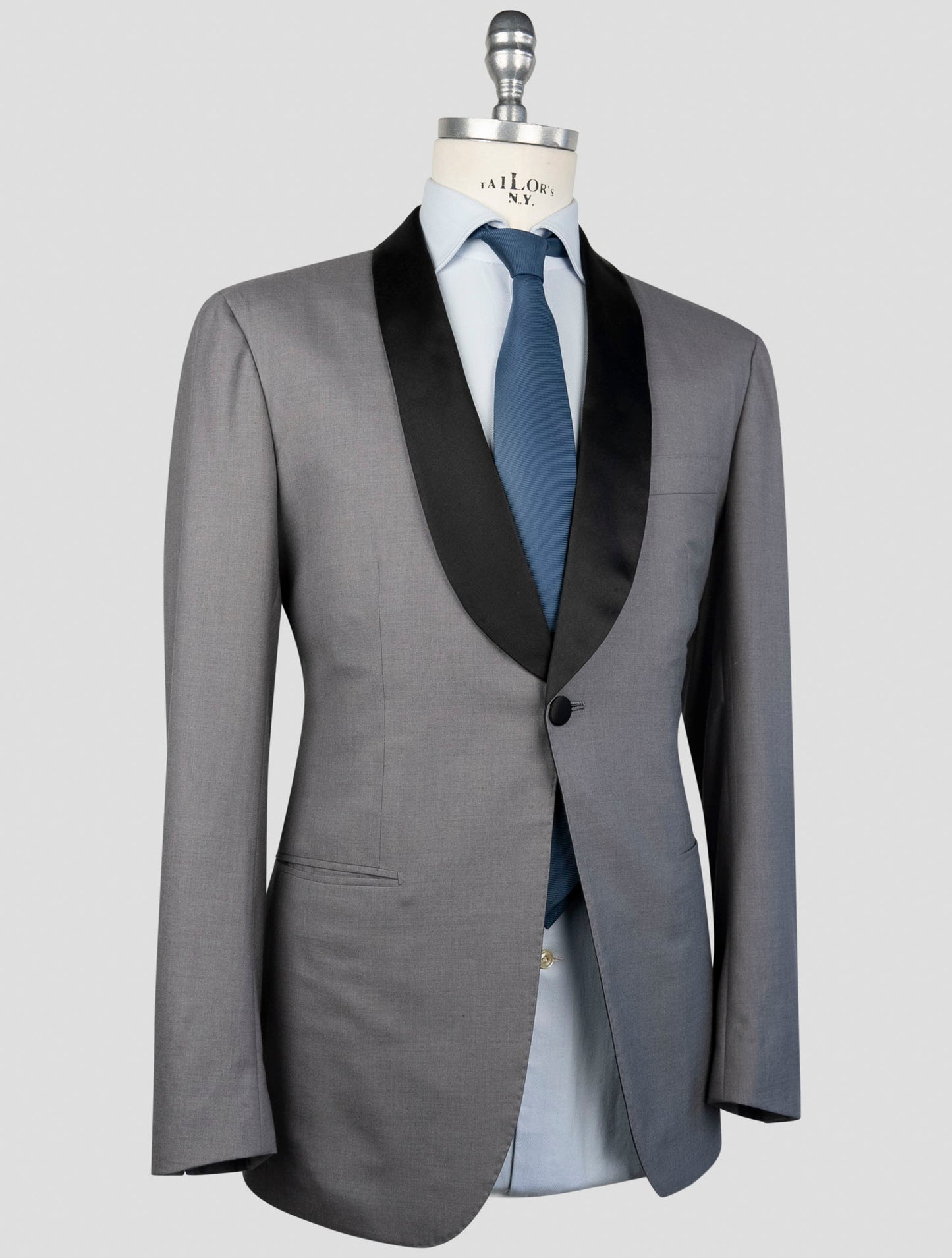 Kiton Gray Cashmere Silk Blazer