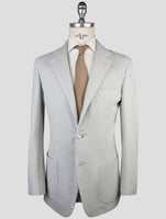 Kiton Light Gray Cotton Ea Blazer