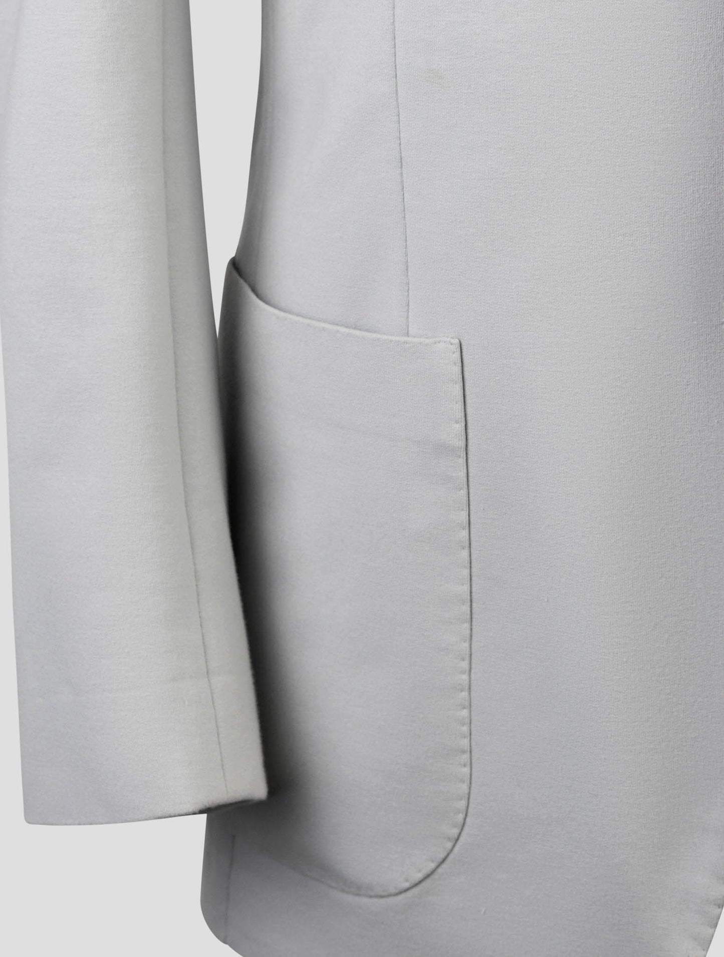 Kiton Light Gray Cotton Ea Blazer