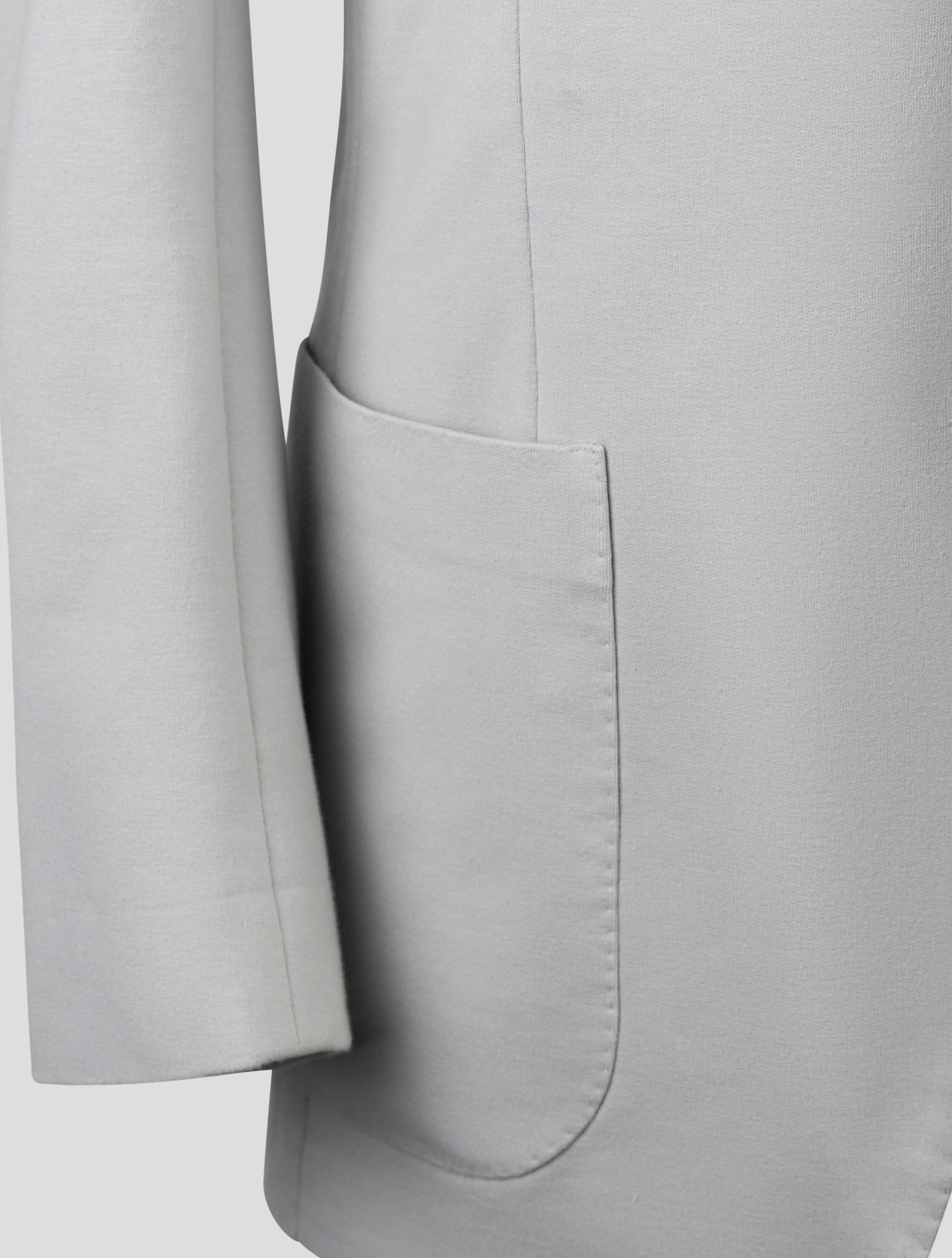 Kiton Light Gray Cotton Ea Blazer