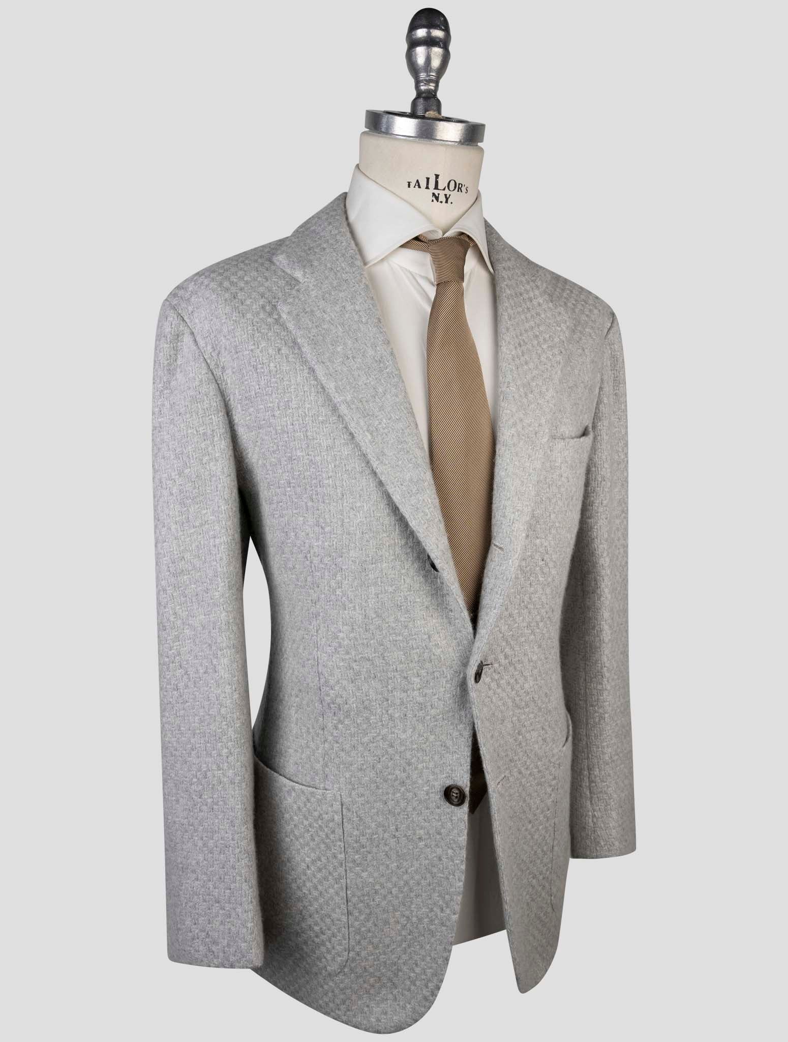 Kiton Gray Cashmere Blazer