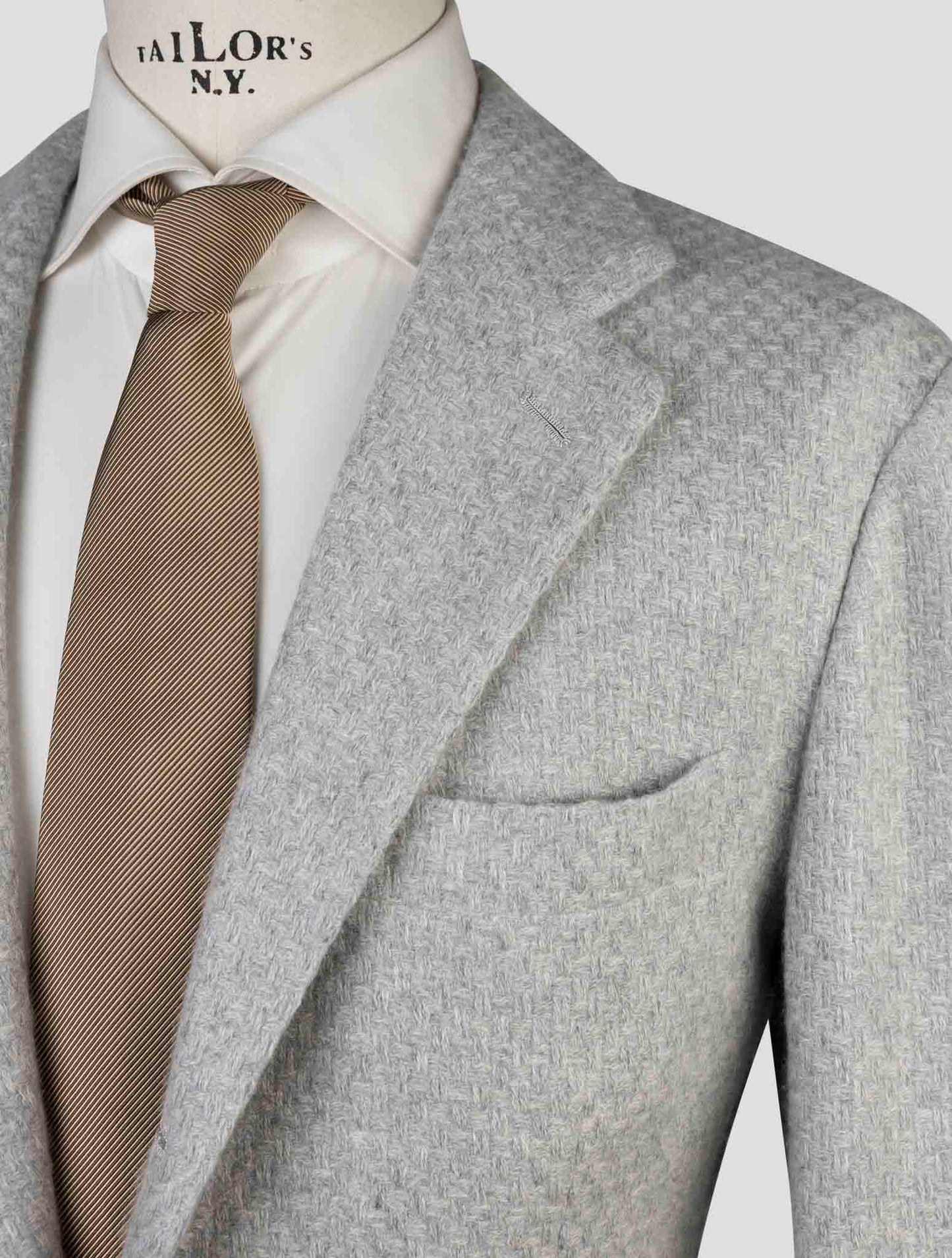 Kiton Gray Cashmere Blazer