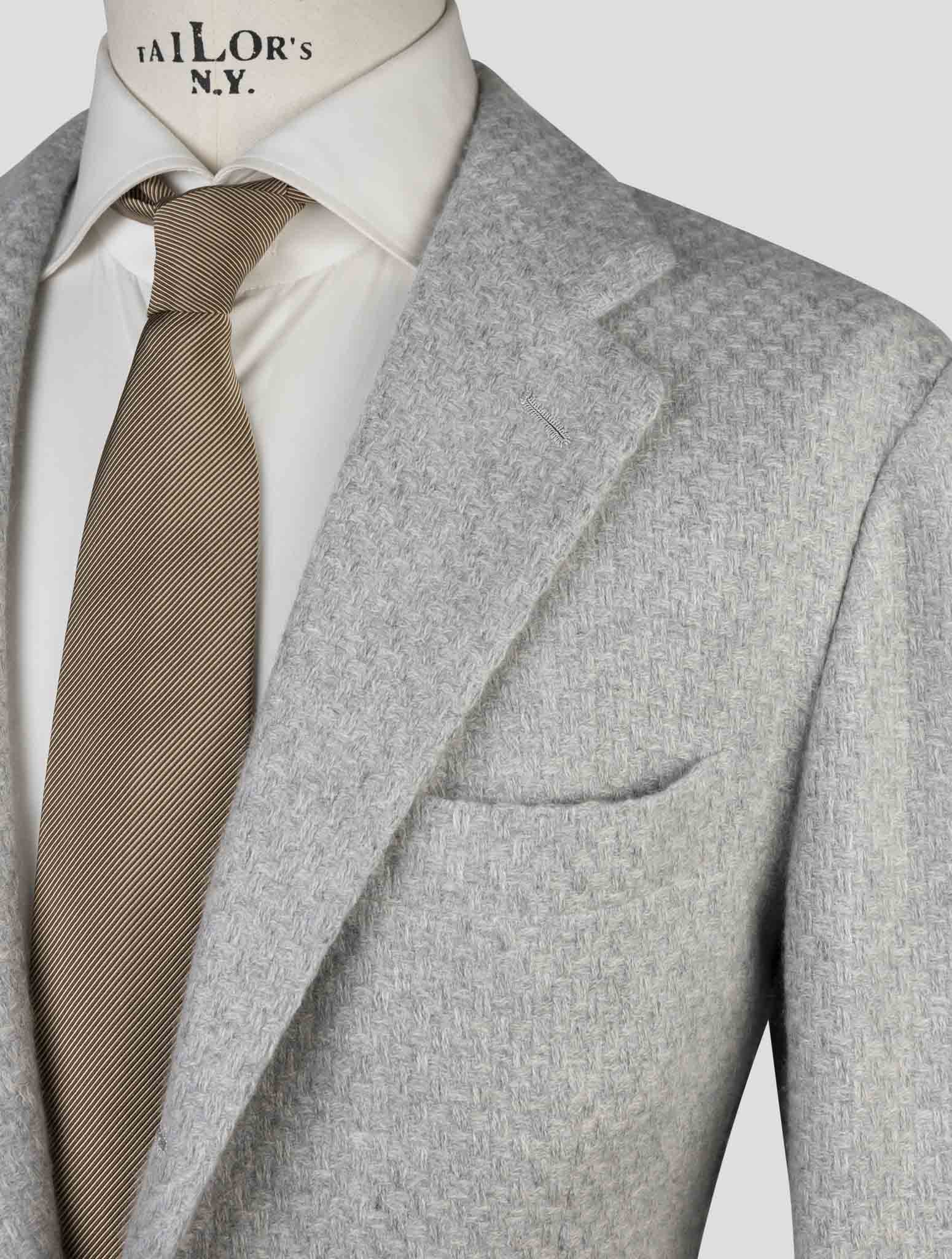 Kiton Gray Cashmere Blazer