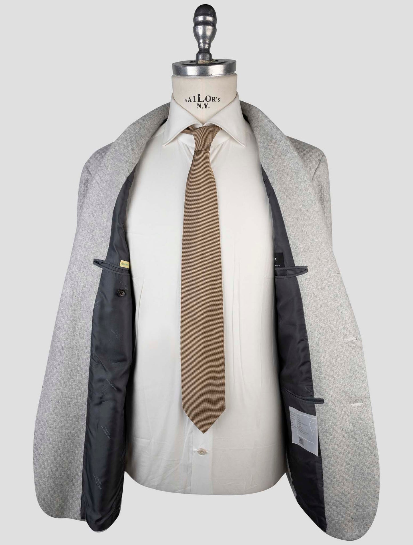 Kiton Gray Cashmere Blazer