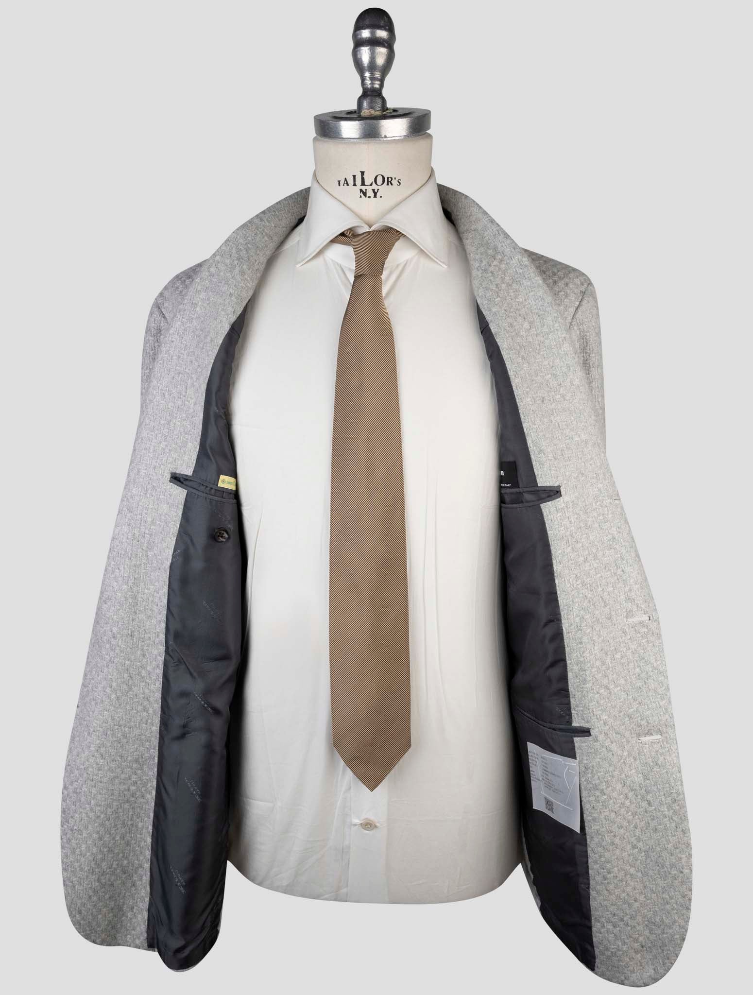 Kiton Gray Cashmere Blazer
