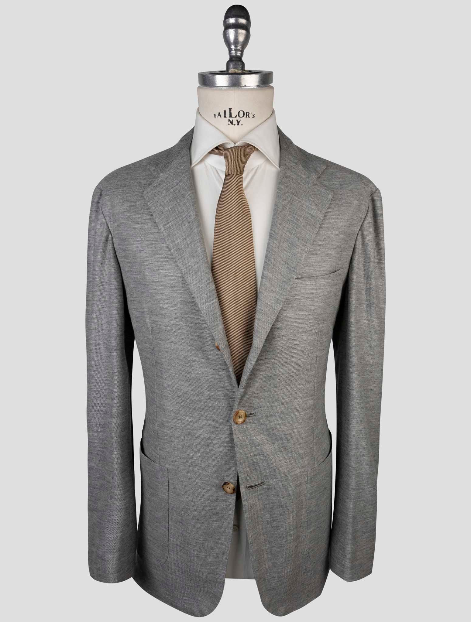 Kiton Gray Cashmere Blazer