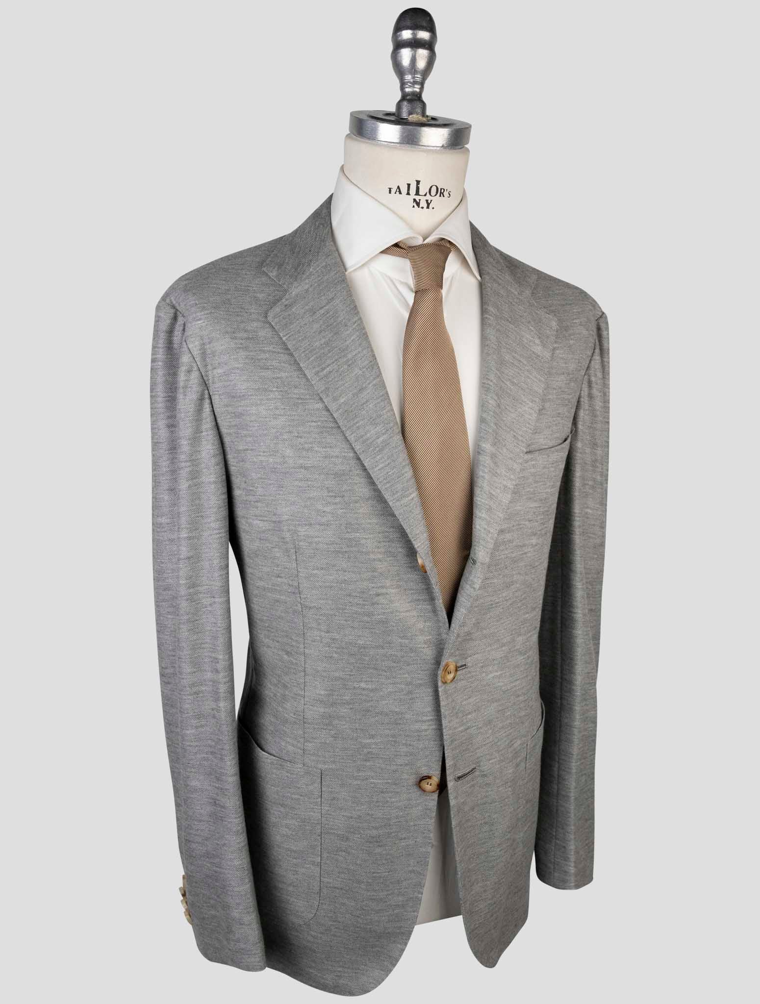 Kiton Gray Cashmere Blazer
