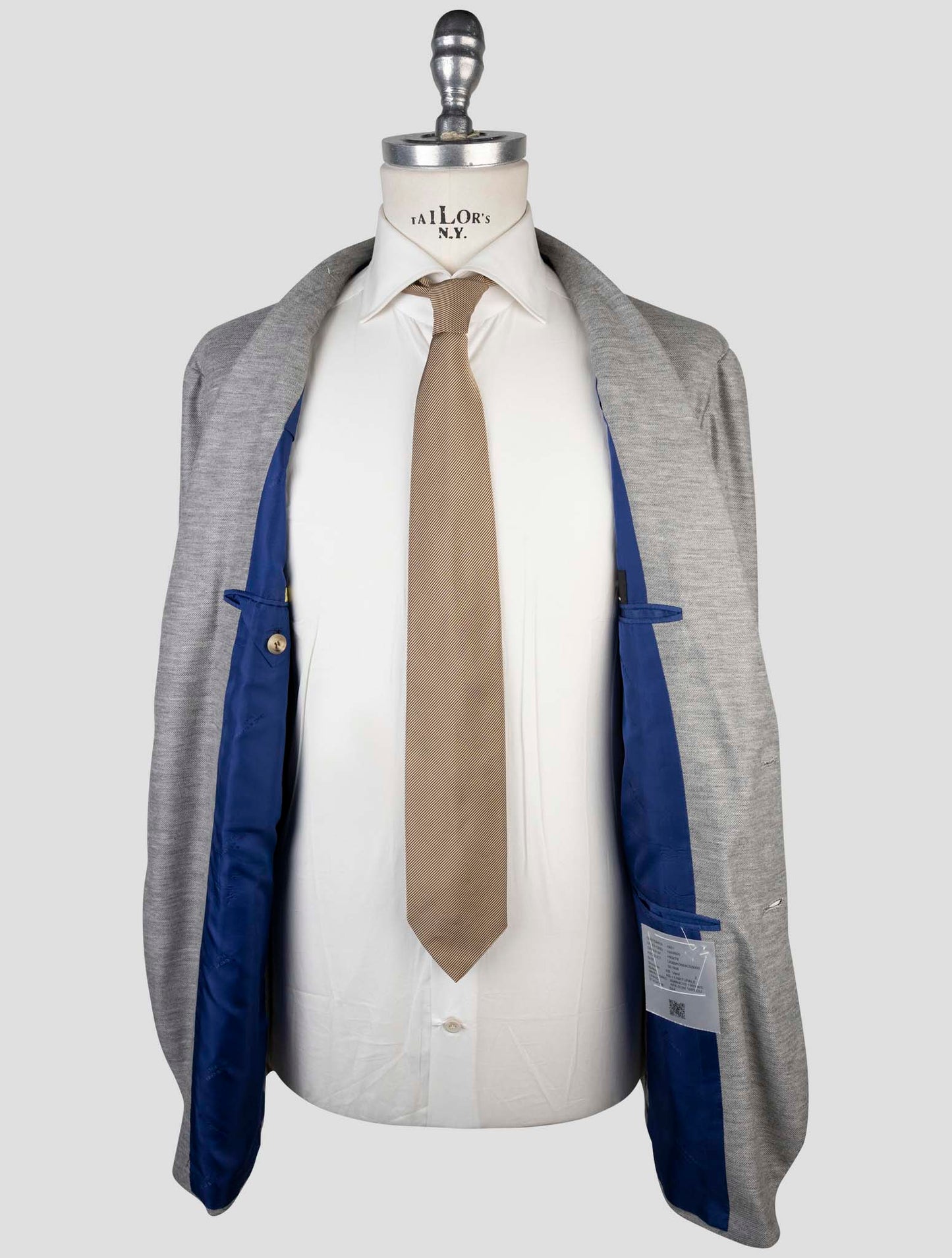 Kiton Gray Cashmere Blazer