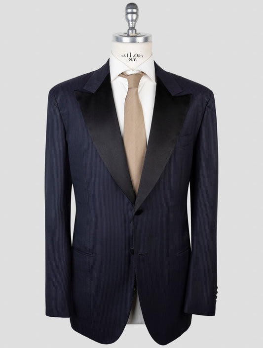 Kiton Blue Wool 14 Micron Suit Smoking