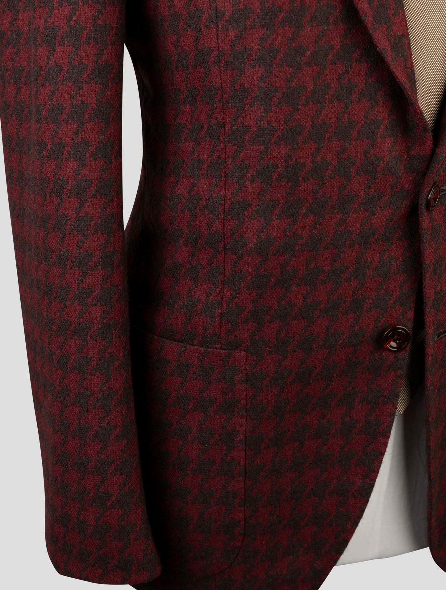 Kiton Brown Red Cashmere Blazer