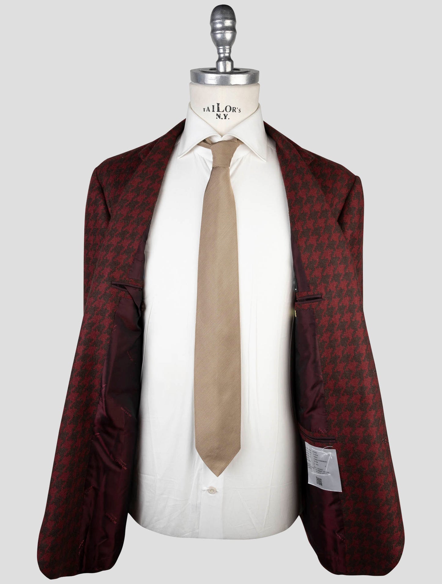 Kiton Brown Red Cashmere Blazer
