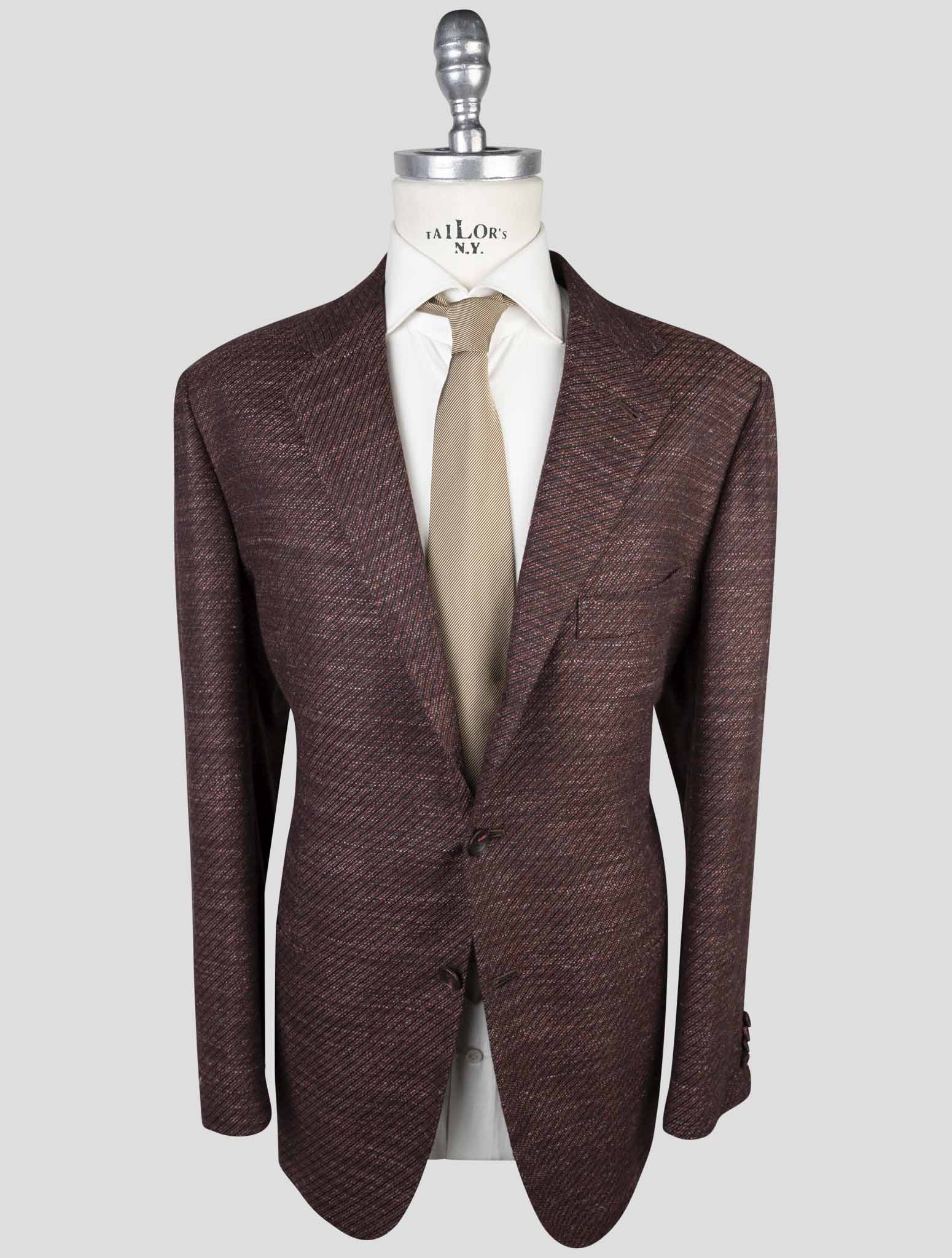Kiton Multicolor Cashmere Virgin Wool Silk Linen Blazer