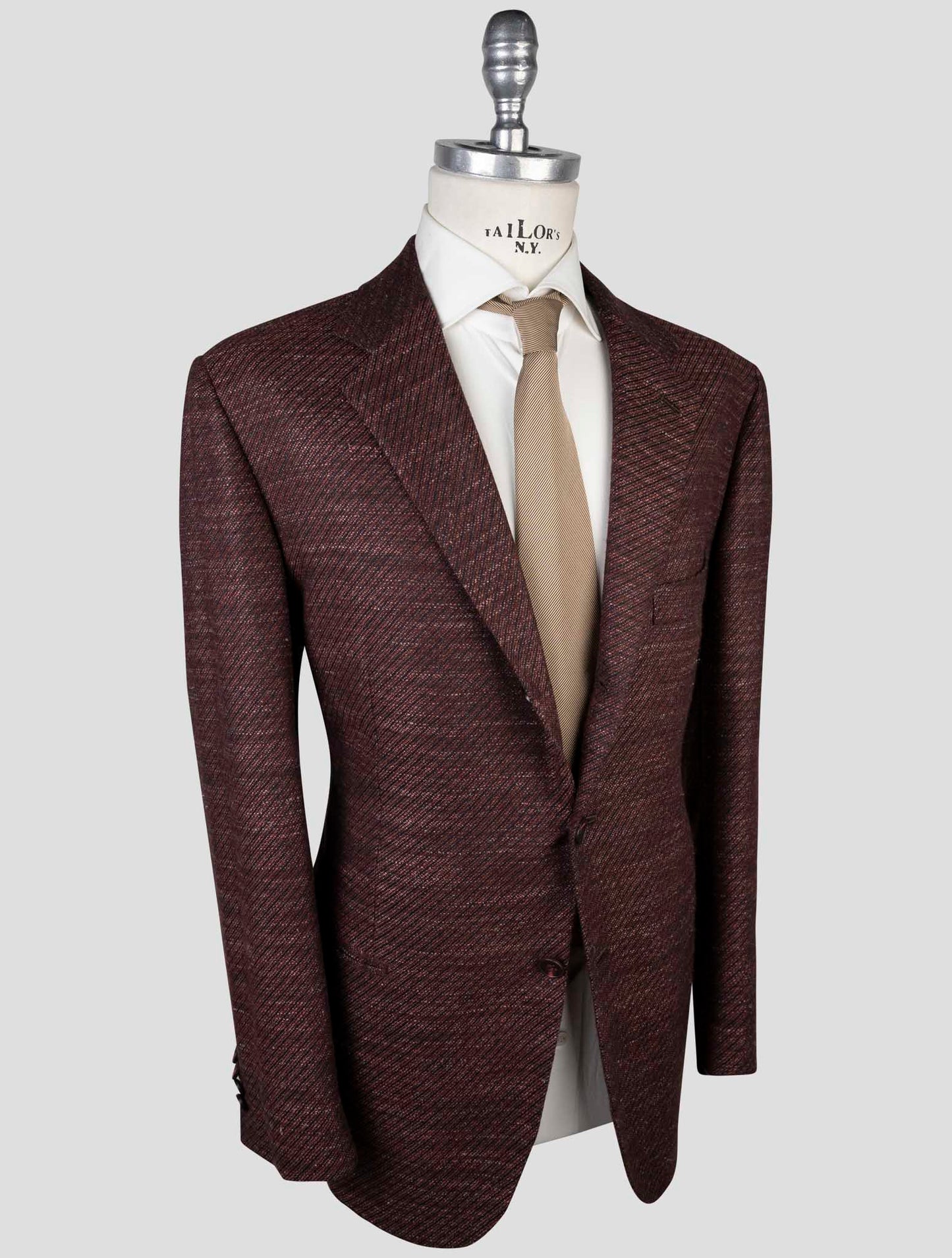 Kiton Multicolor Cashmere Virgin Wool Silk Linen Blazer