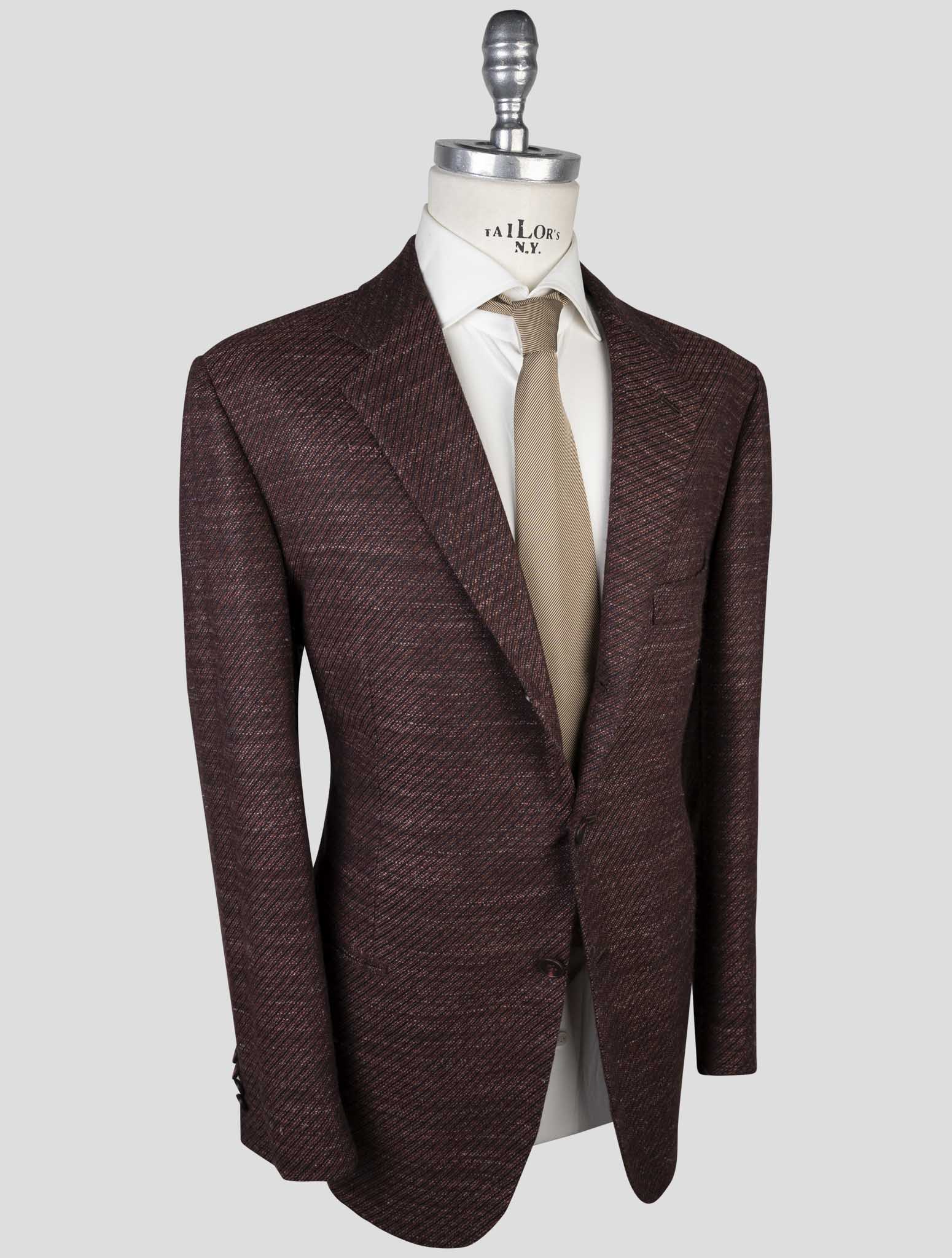 Kiton Multicolor Cashmere Virgin Wool Silk Linen Blazer