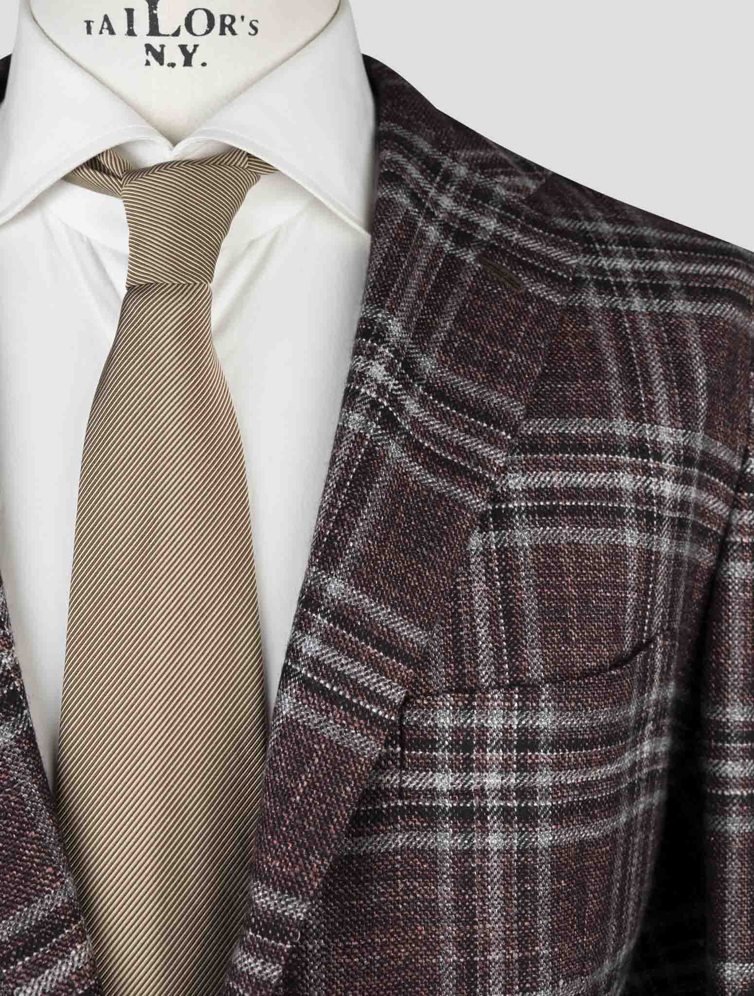Kiton Multicolor Cashmere Virgin Wool Silk Linen Blazer