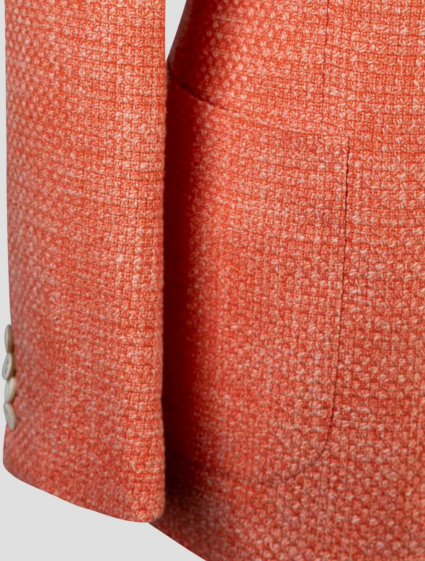 Kiton Orange Cashmere Wool Cotton Silk Linen Blazer