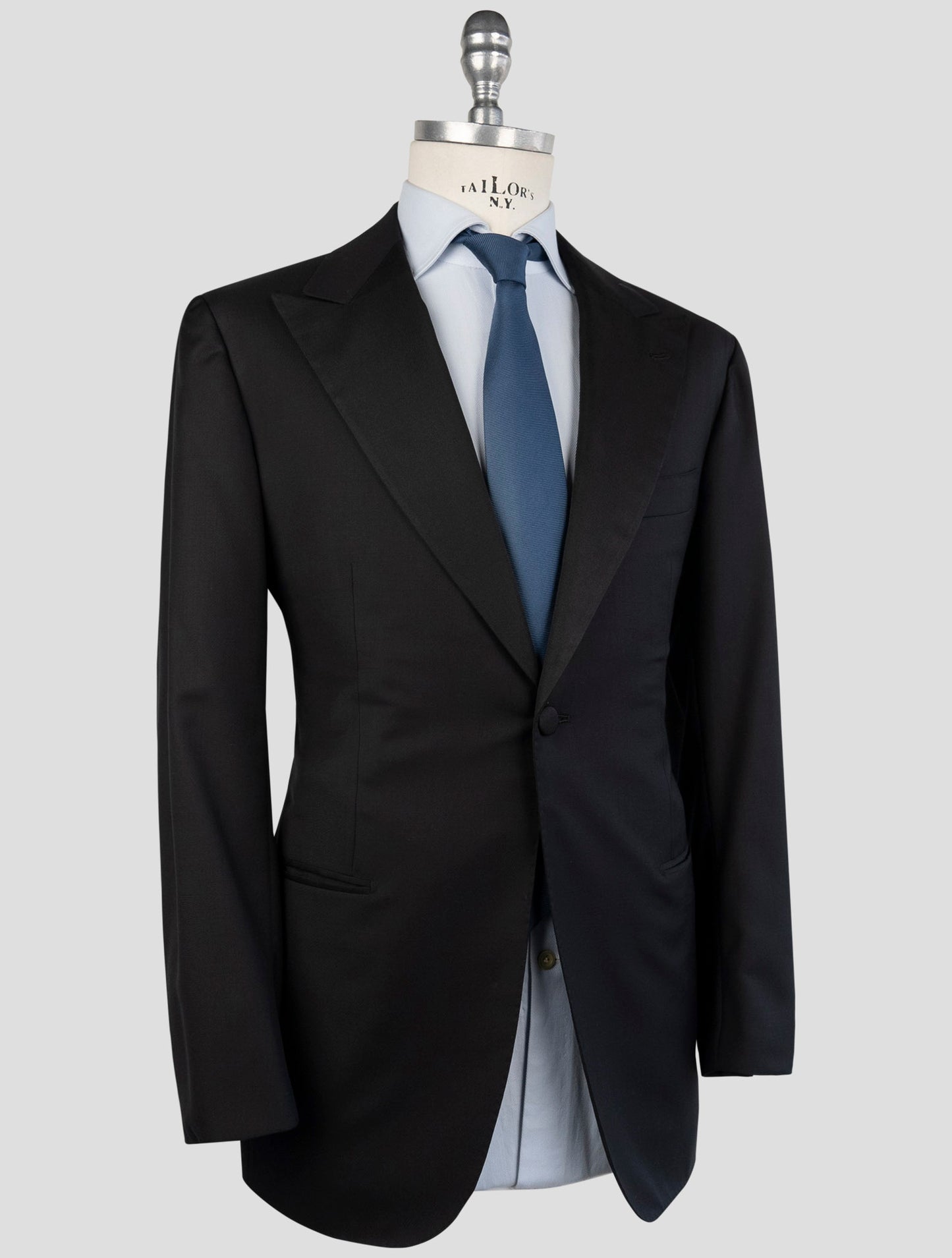 Kiton Black Wool 14 Micron Suit