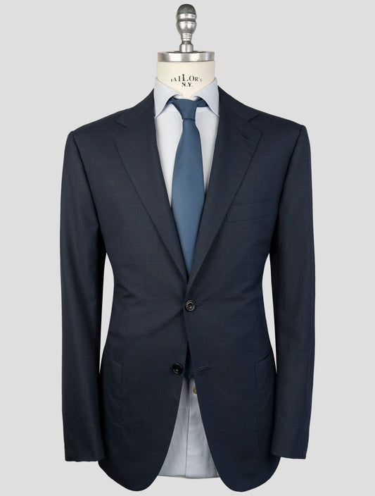 Kiton Blue  Wool 150's Diamante Blue Blazer