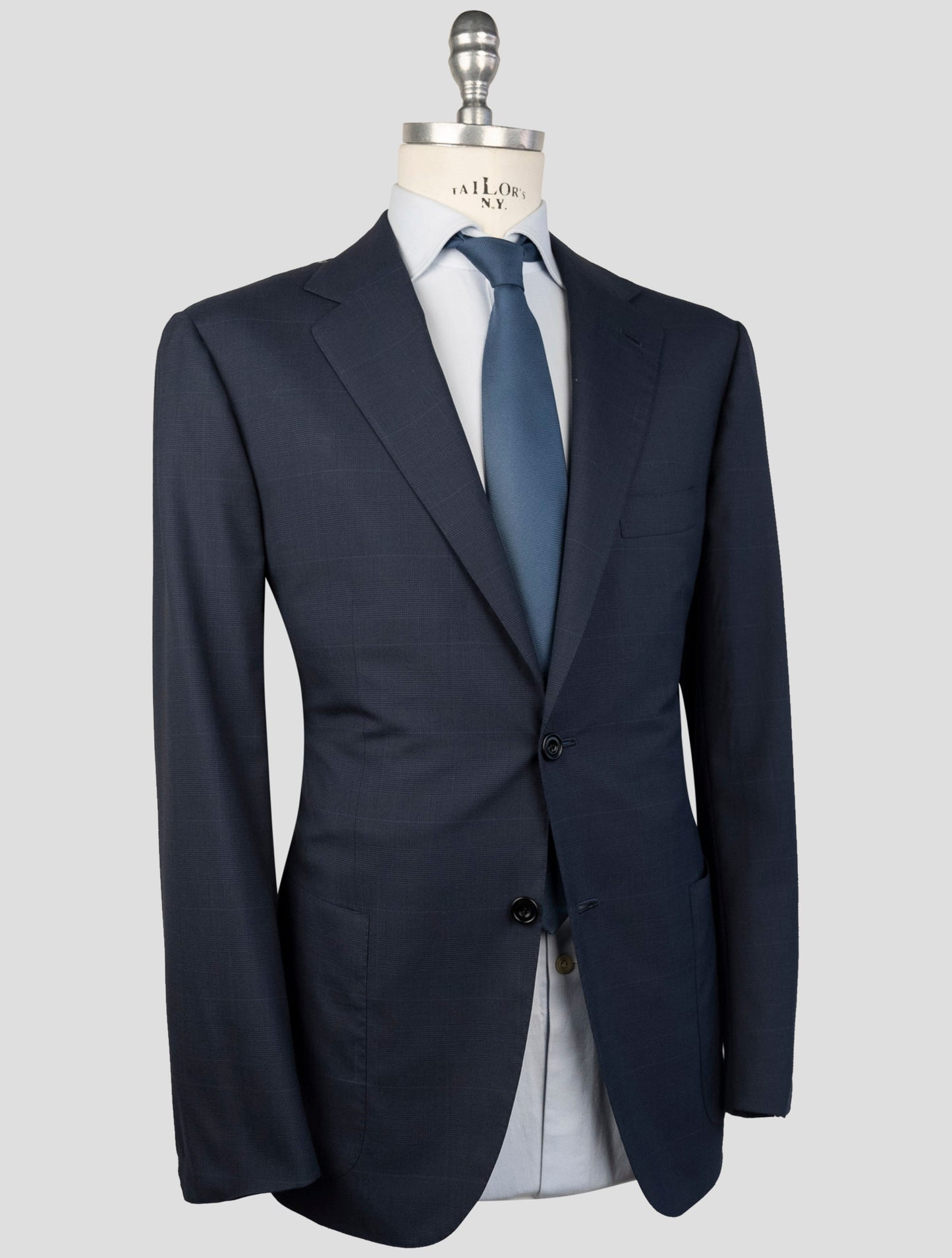 Kiton Blue  Wool 150's Diamante Blue Blazer
