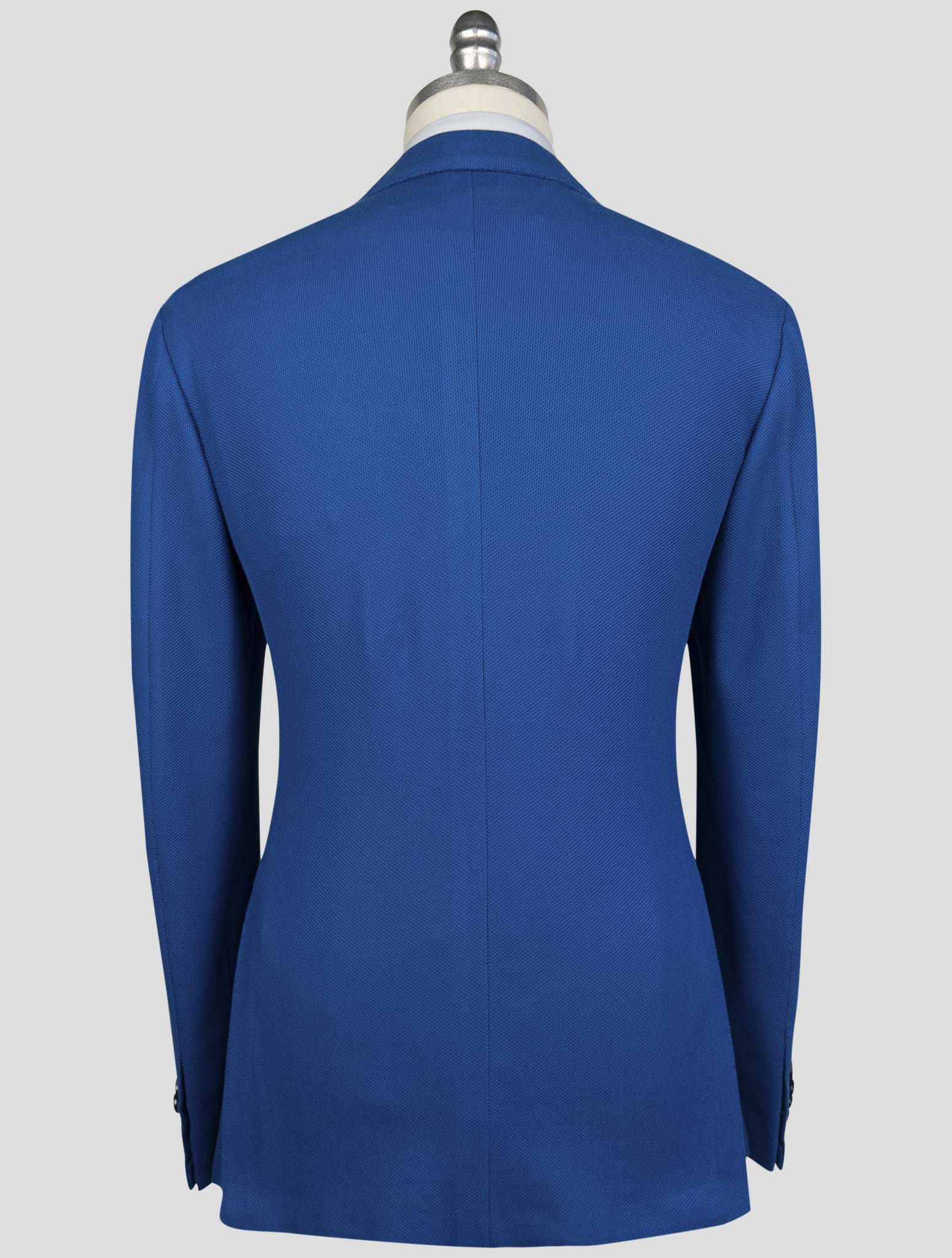 Kiton Blue Cotton Blazer