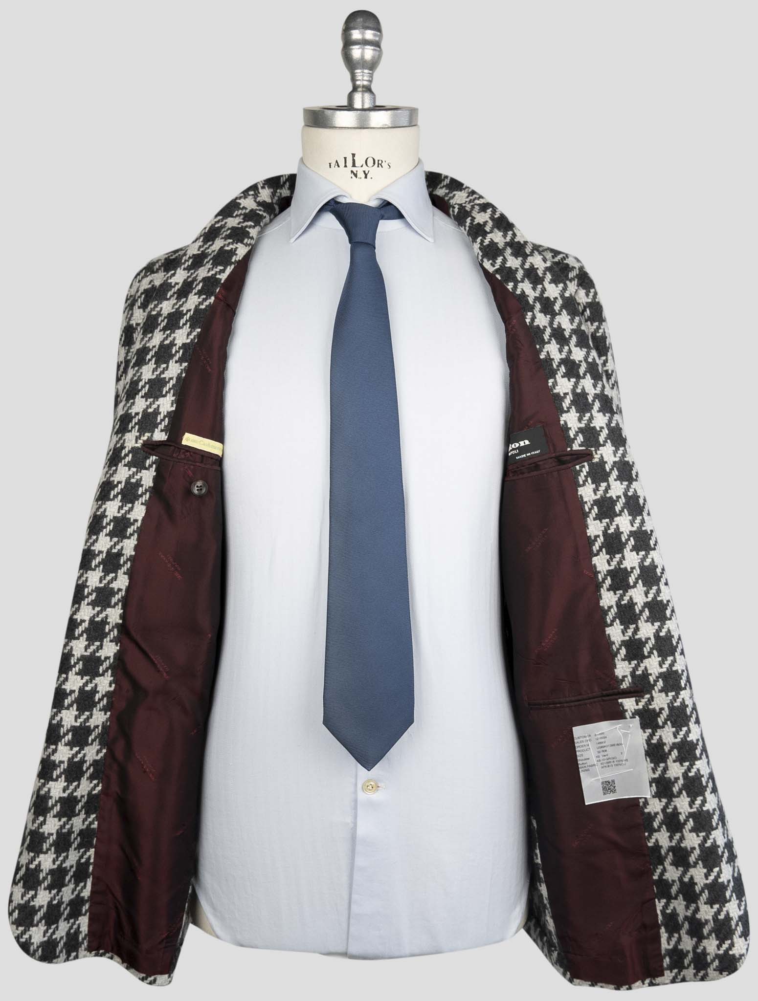 Kiton Gray Cashmere Blazer