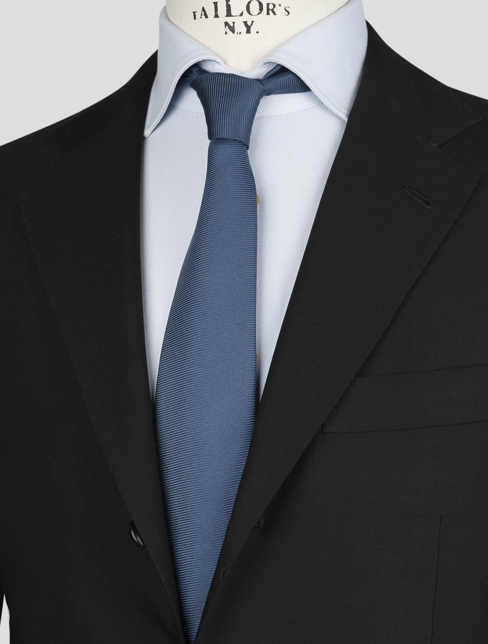 Kiton Black Virgin Wool Ea Blazer