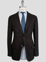 Kiton Blue Brown Cashmere Silk Blazer