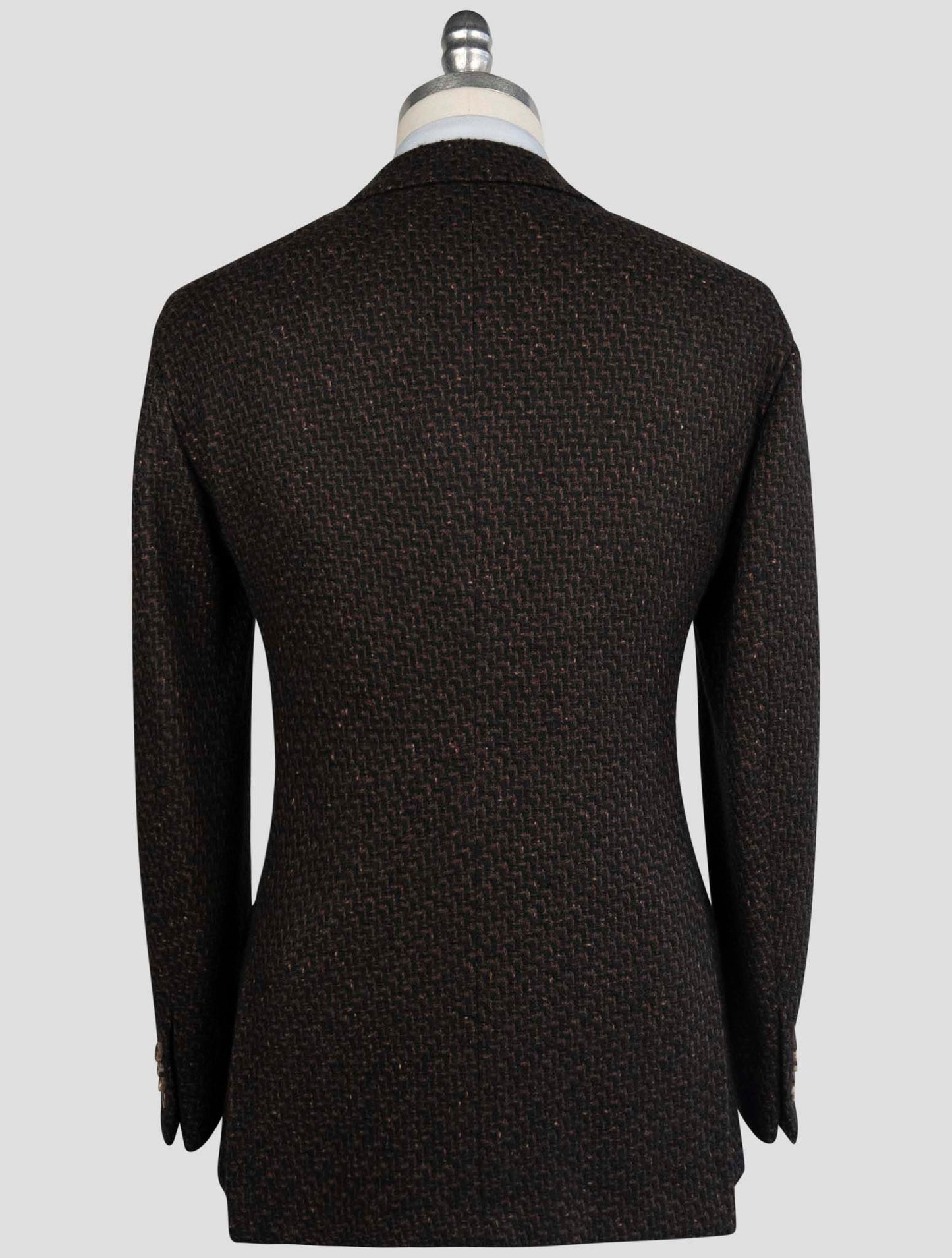 Kiton Blue Brown Cashmere Silk Blazer