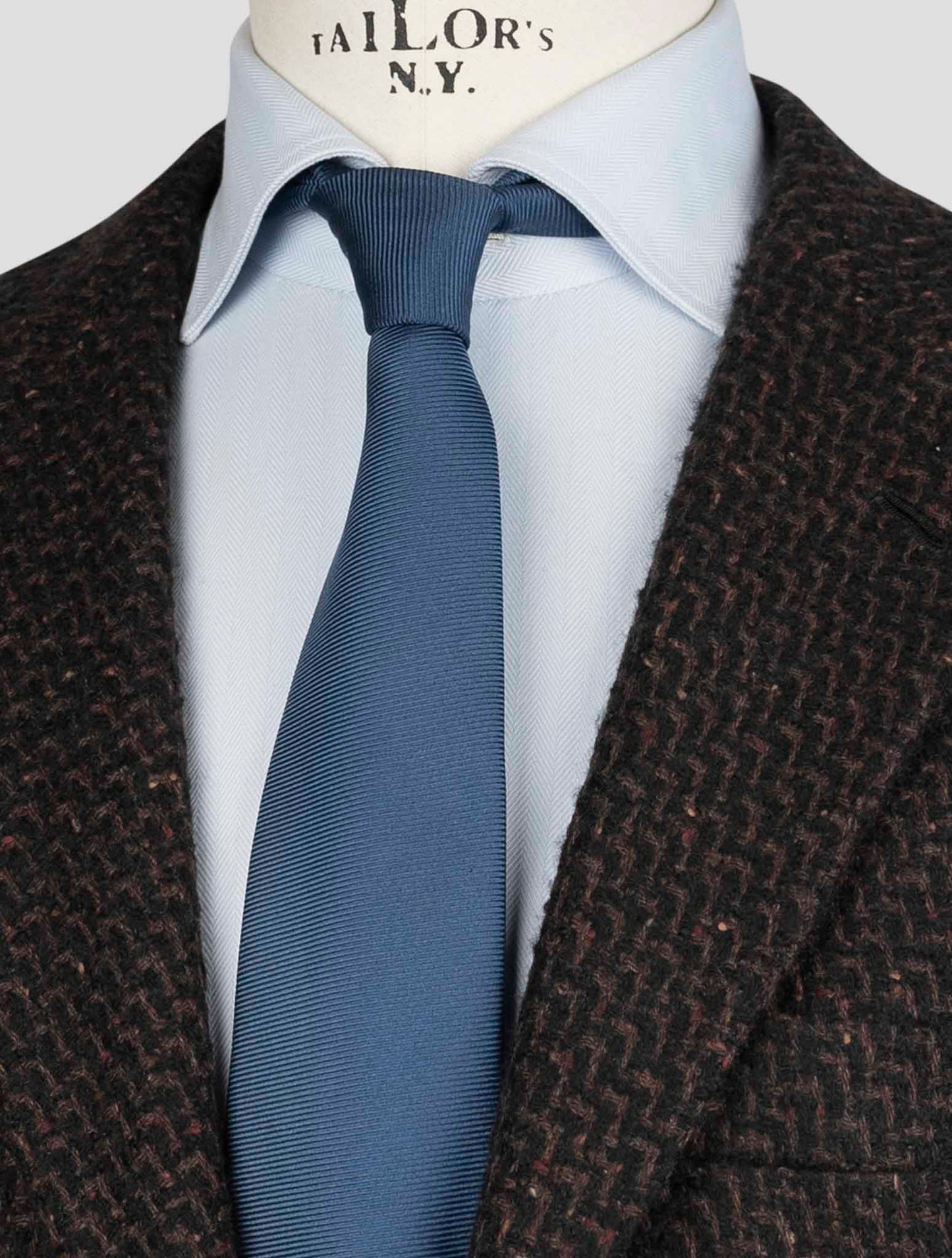 Kiton Blue Brown Cashmere Silk Blazer