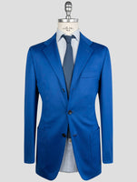 Kiton Blue Cashmere Pl Blazer